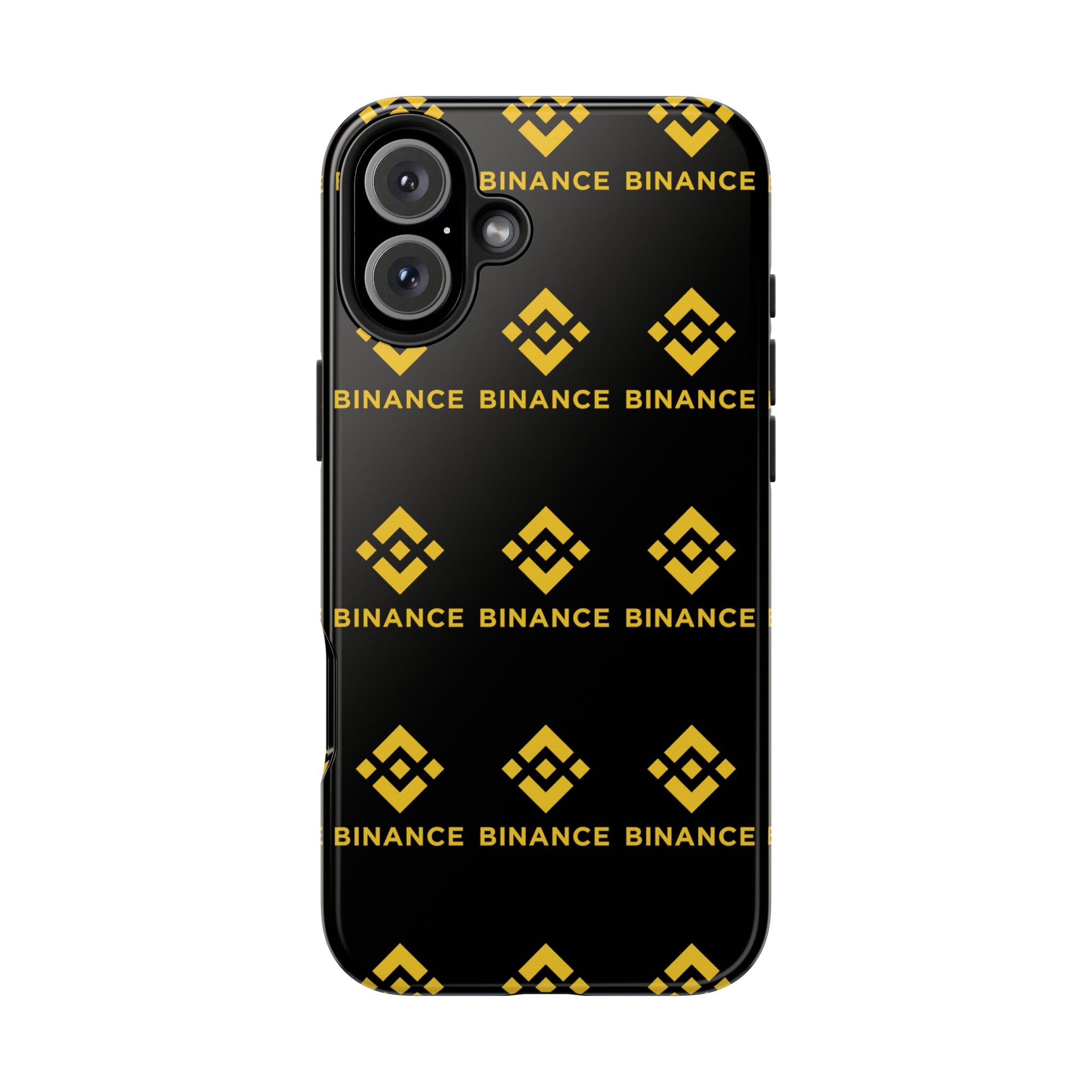 Binance Tough Phone Case BNB Crypto Phone Case iPhone and Samsung Case Glossy Protective Cover Binance Logo Case