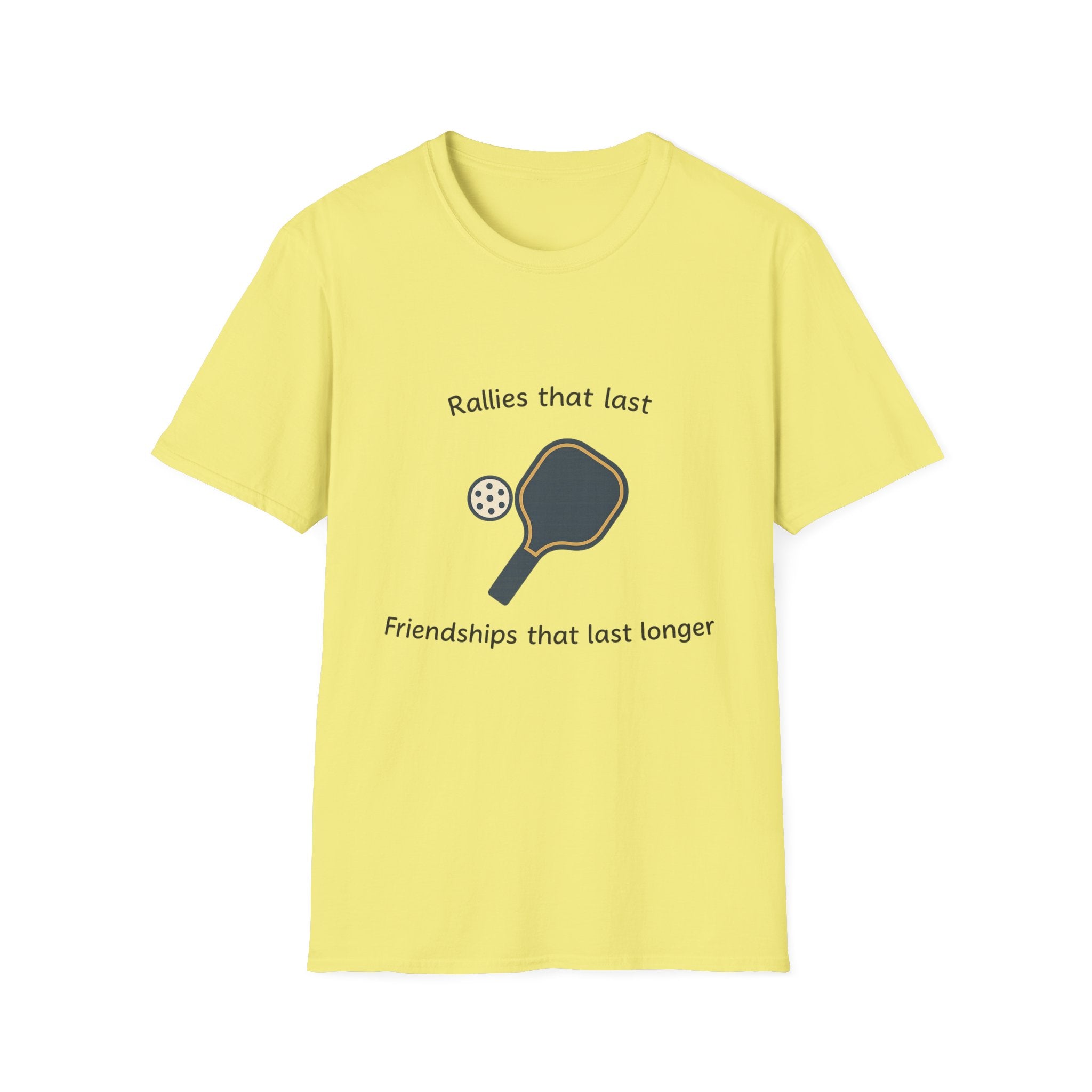 Durango Hills Pickleball Club T-Shirt Rallys, die halten, Freundschaften, die länger halten T-Shirt Las Vegas Pickleball 7 Farben 100% Baumwolle