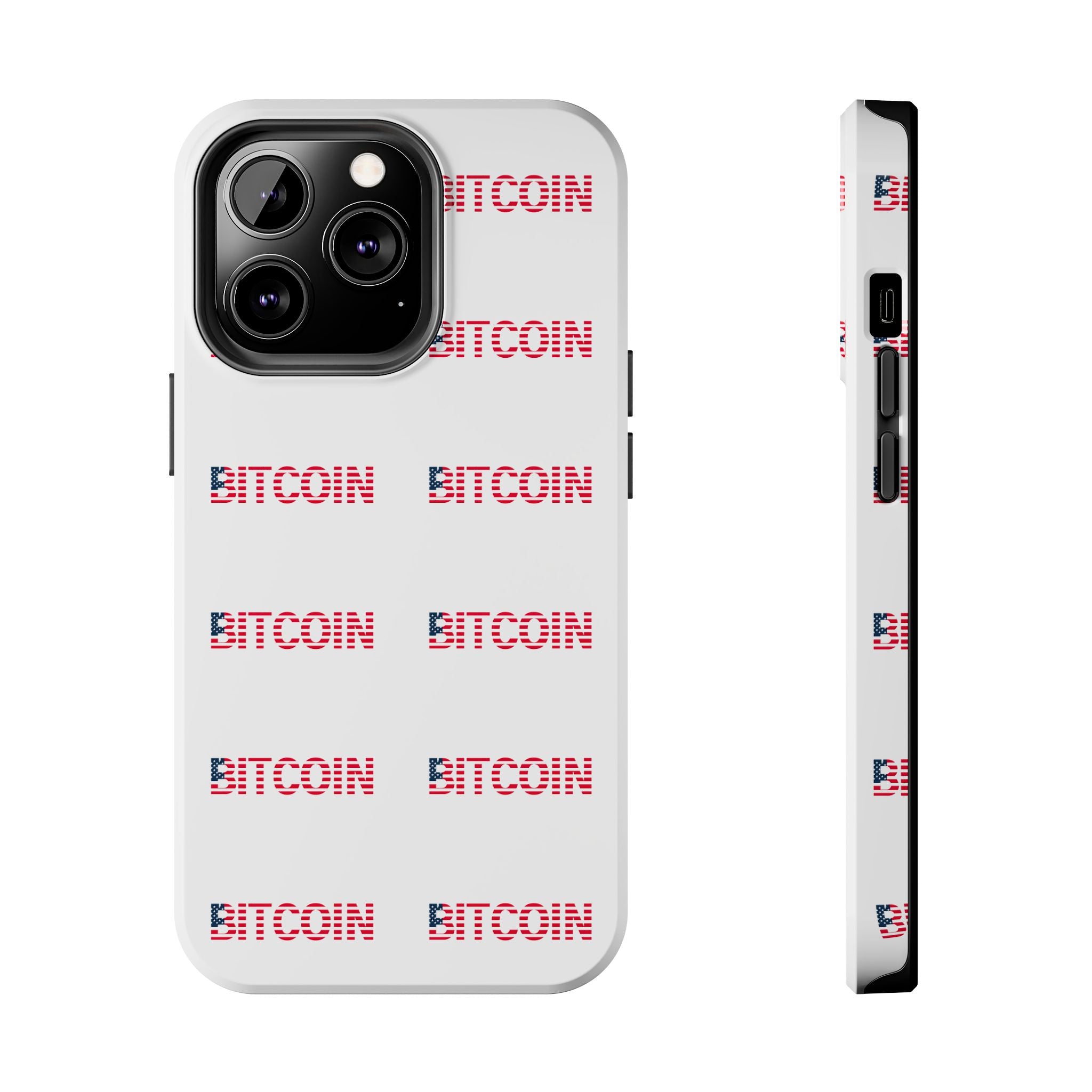 Bitcoin Tough Phone Case Crypto Phone Case iPhone and Samsung Case Glossy Protective Cover Bitcoin Logo Case