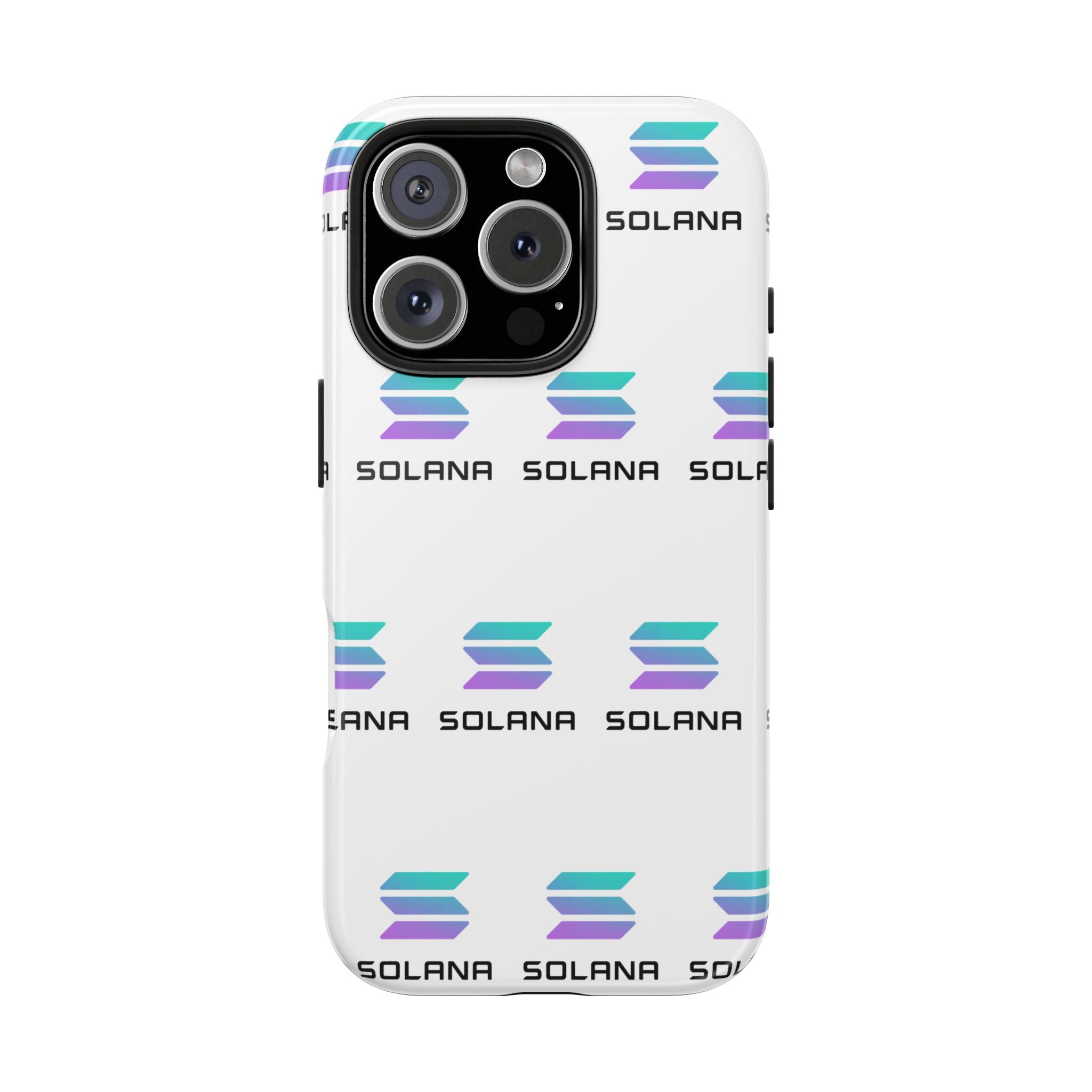 Solana Tough Phone Case Crypto Phone Case iPhone and Samsung Case Glossy Protective Cover SOL Phone Case