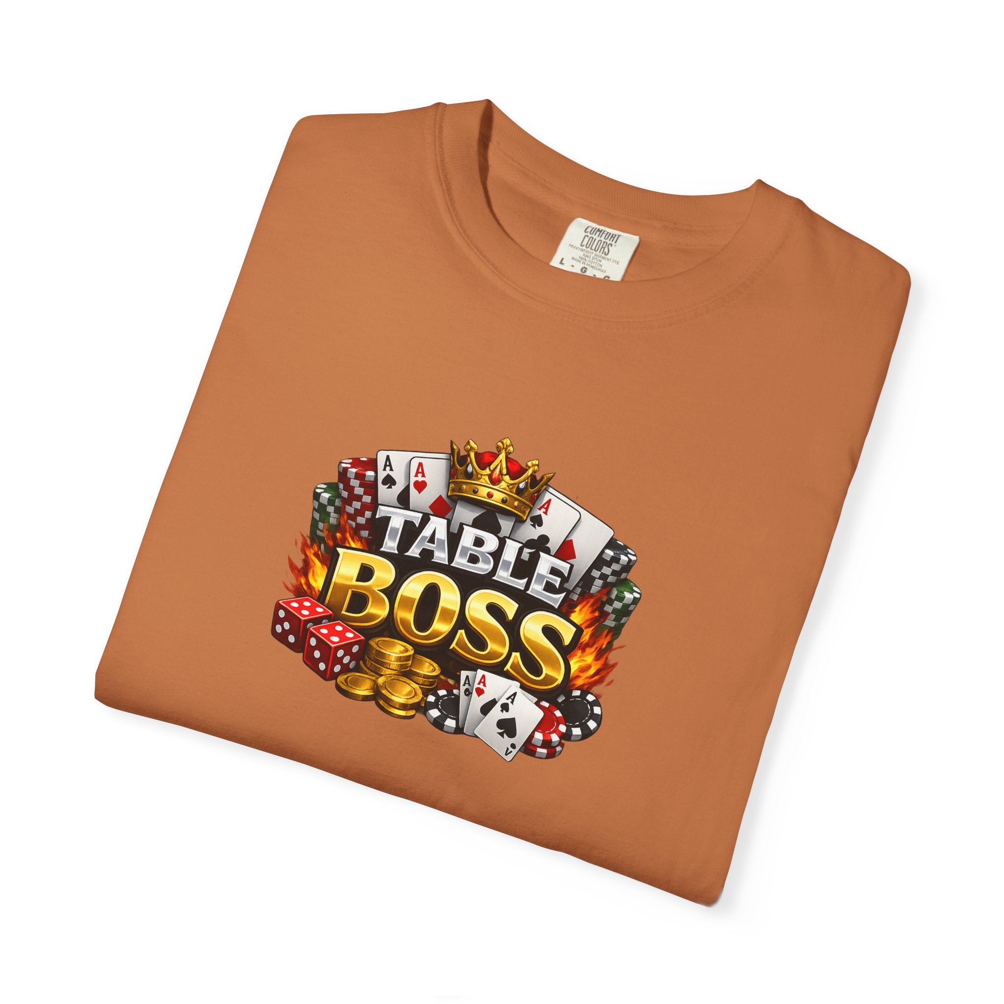 Table Boss Poker Shirt I Run This Table Funny Poker Tee Poker Player Card Shark Gift Casino Gambler Humor 9 colors 100% cotton