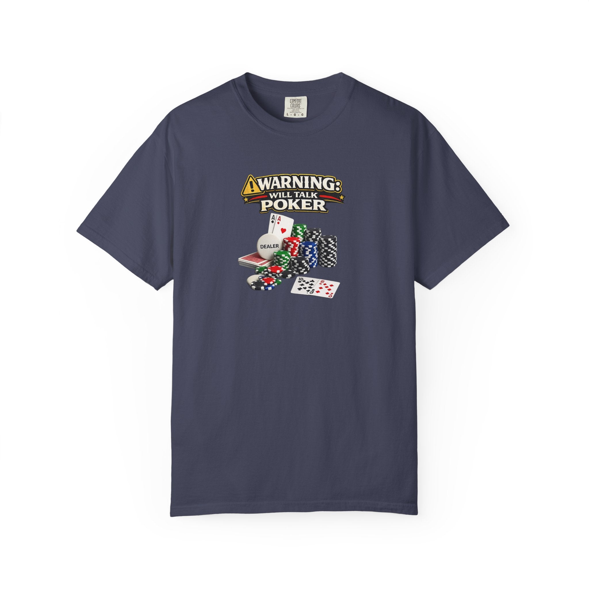 Warnung Wird Poker Reden Hemd Lustiges Pokerspieler T-Shirt Casino Nacht T-Shirt Poker Liebhaber Bekleidung 7 Farben 100% Baumwolle