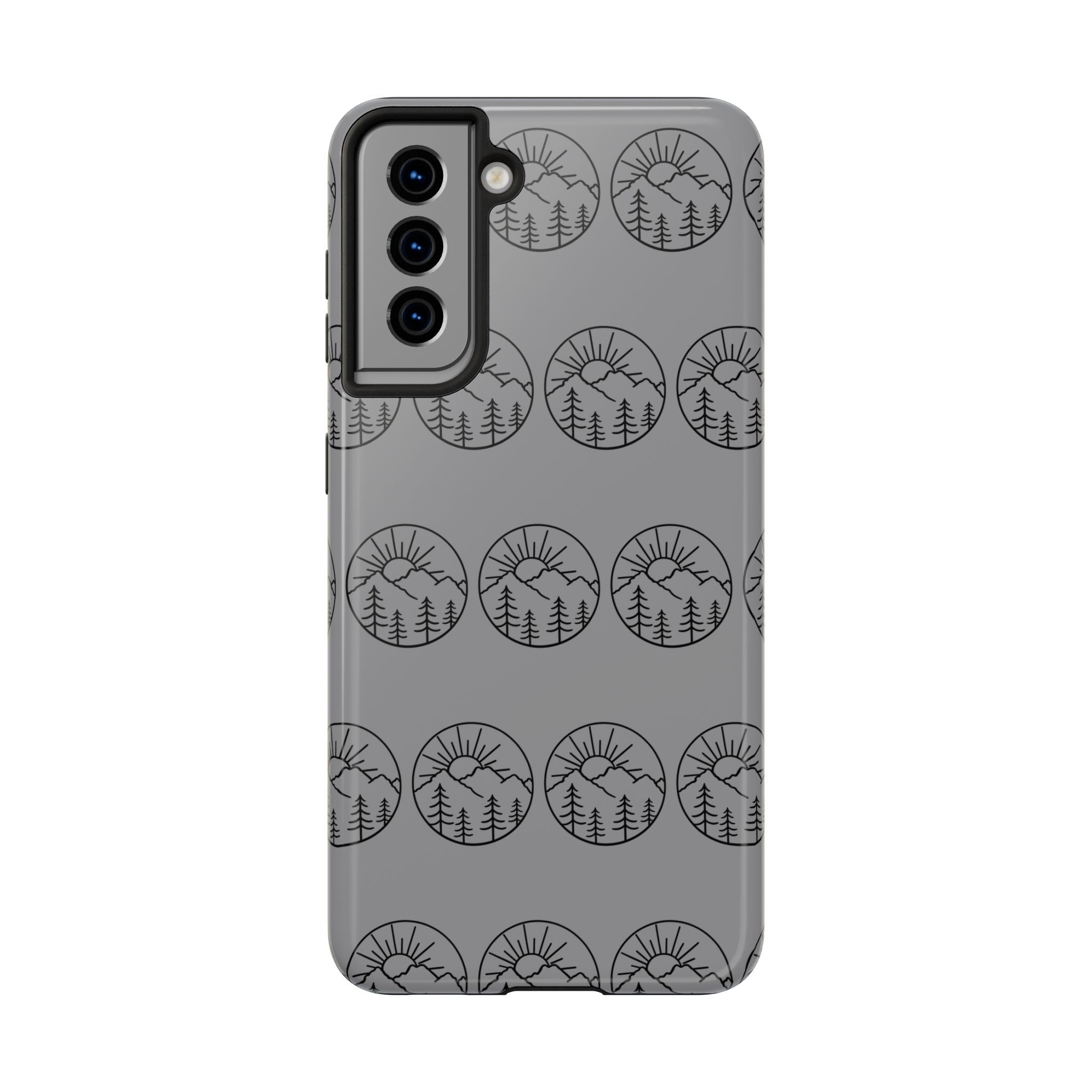 Mountain Sunset Tough Phone Case Nature iPhone Samsung Case Glossy Protective Cover Adventure Phone Case