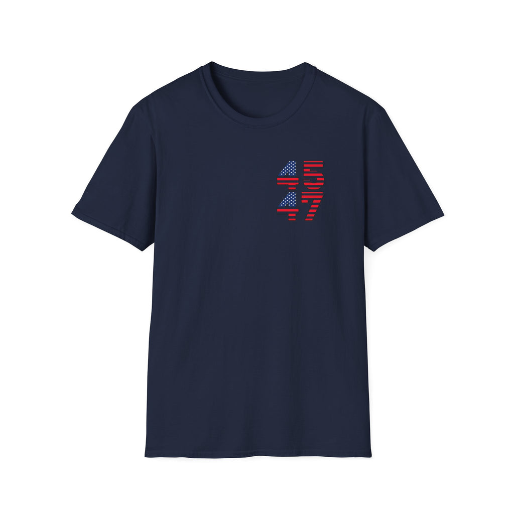 Patriotic 45 47 T-Shirt USA Flag American Pride Tee Fourth of July Shirt Gift for Republican Patriot 7 colors 100% cotton