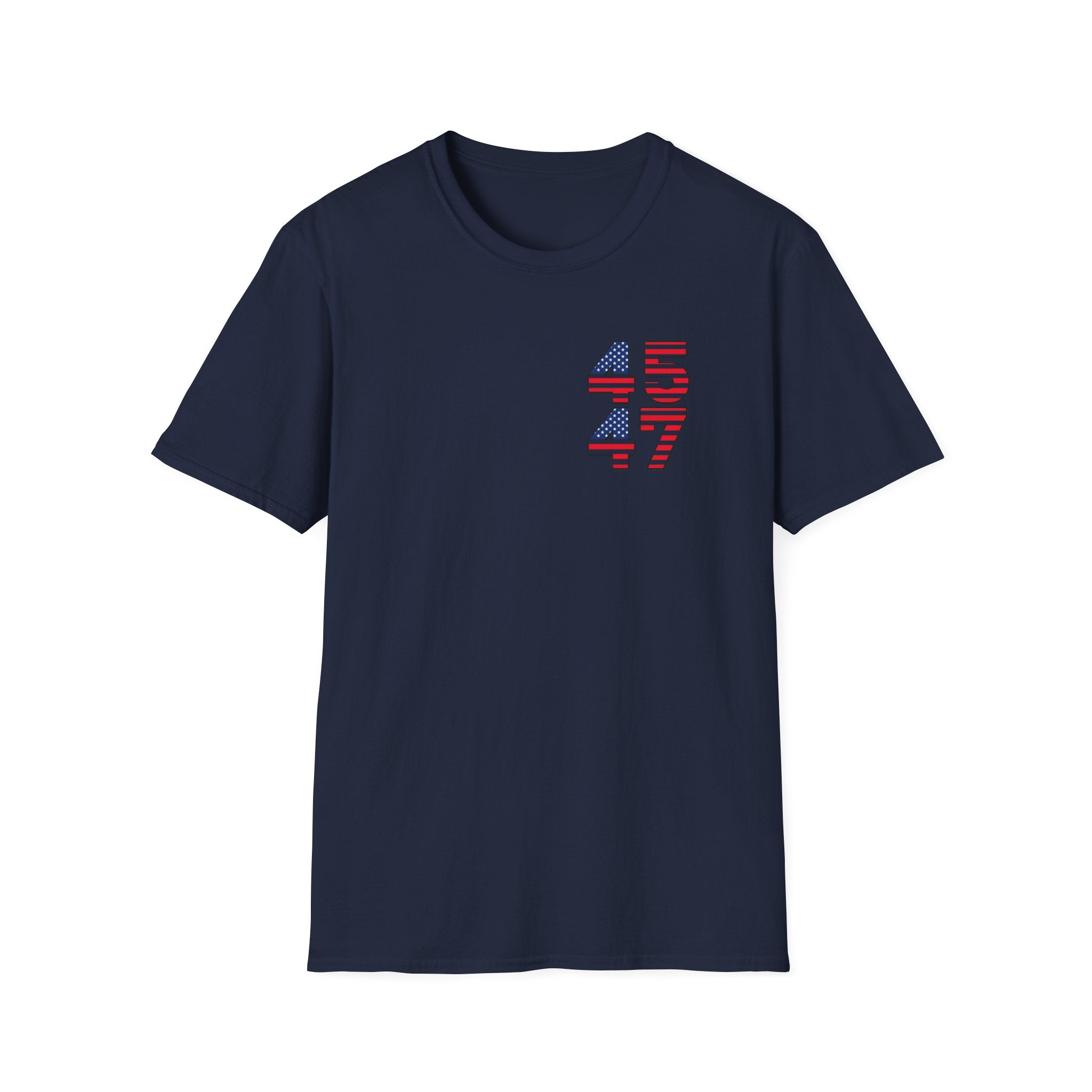 Patriotic 45 47 T-Shirt USA Flag American Pride Tee Fourth of July Shirt Gift for Republican Patriot 7 colors 100% cotton