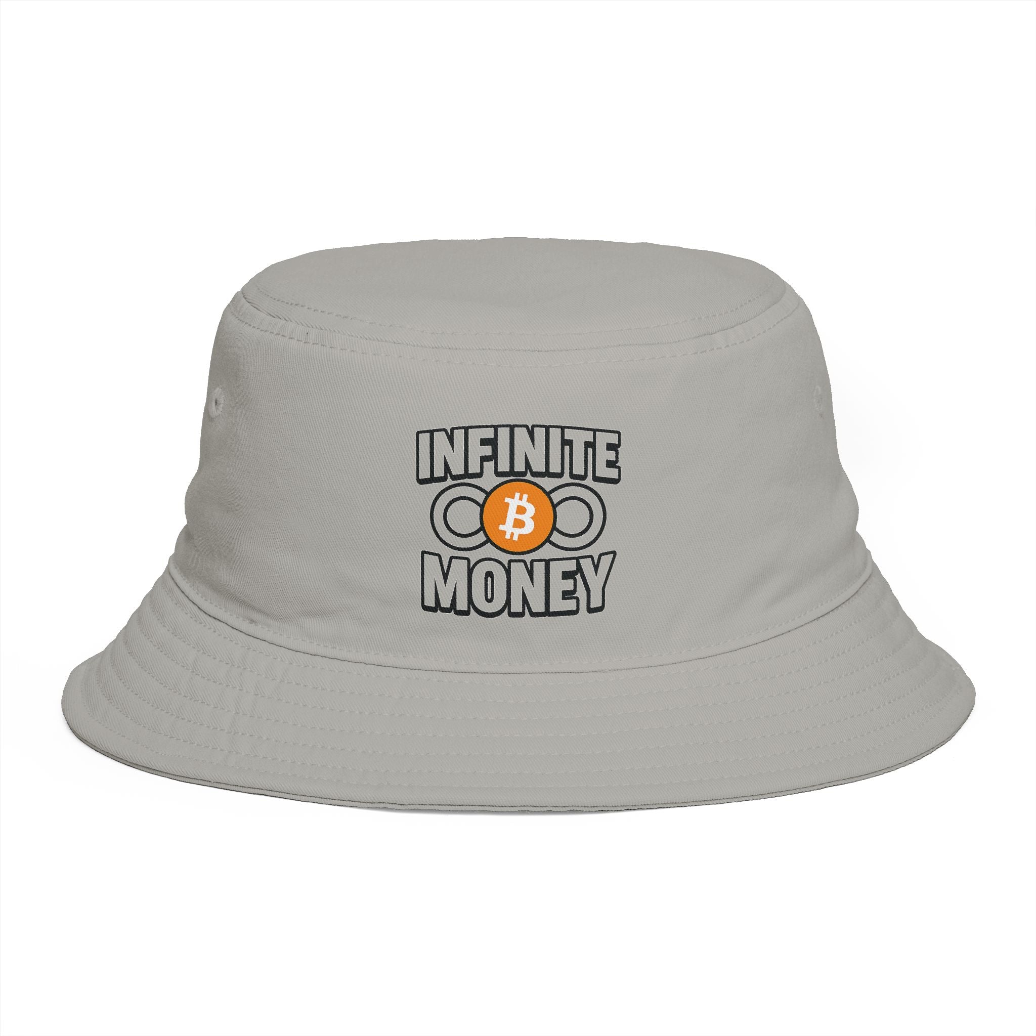 Infinite Money Bitcoin Bucket Hat Krypto BTC Streetwear Hut Hut für Bitcoin Fans & Trader 7 Farben 100% Baumwolle