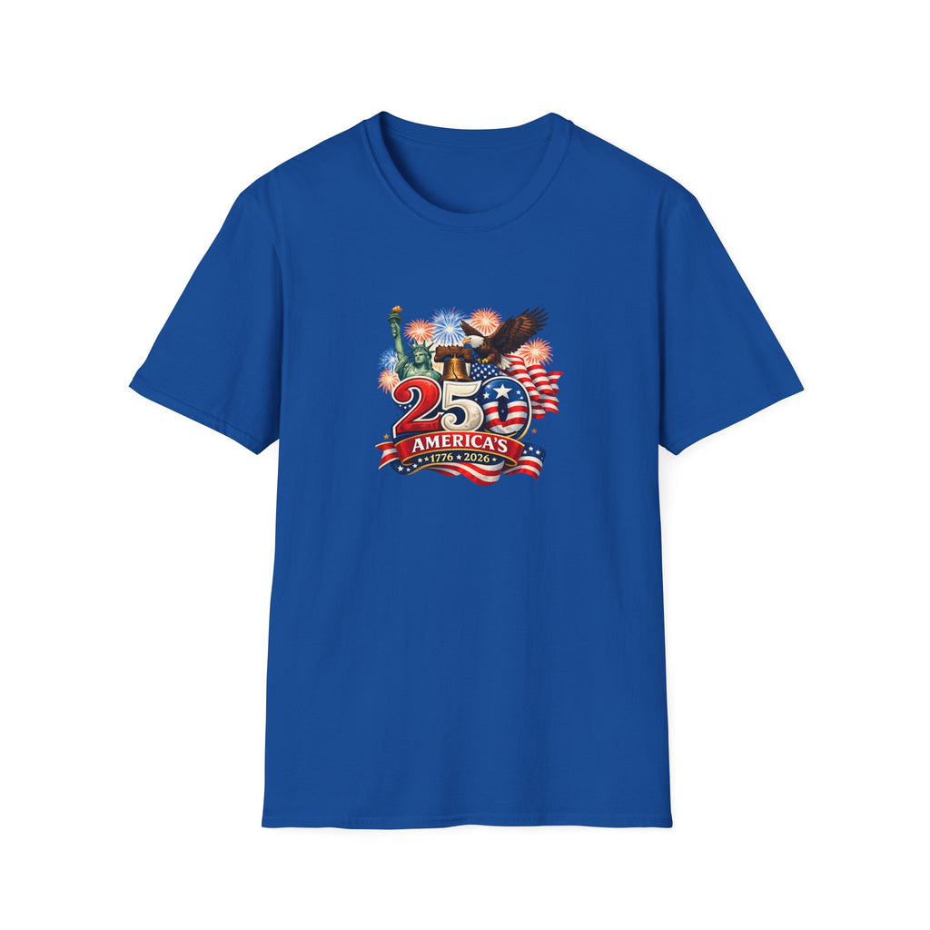 America 250 Shirt Patriotic 1776-2026 TShirt USA Anniversary Tee Fourth of July Shirt Red White Blue Tee 7 colors 100% cotton
