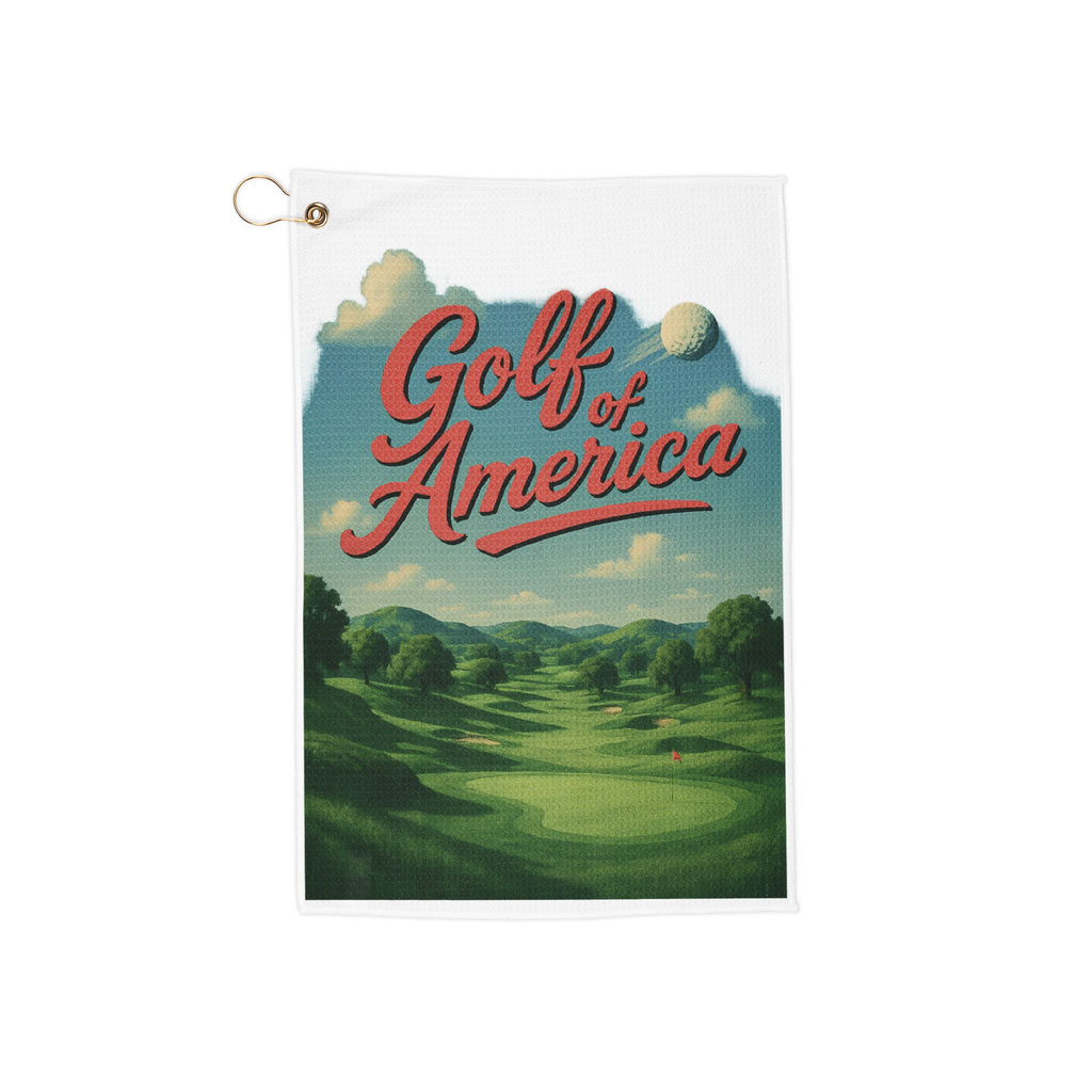 SatsandStripes.com Golf of America Towel Golf course Vintage Landscape Towel