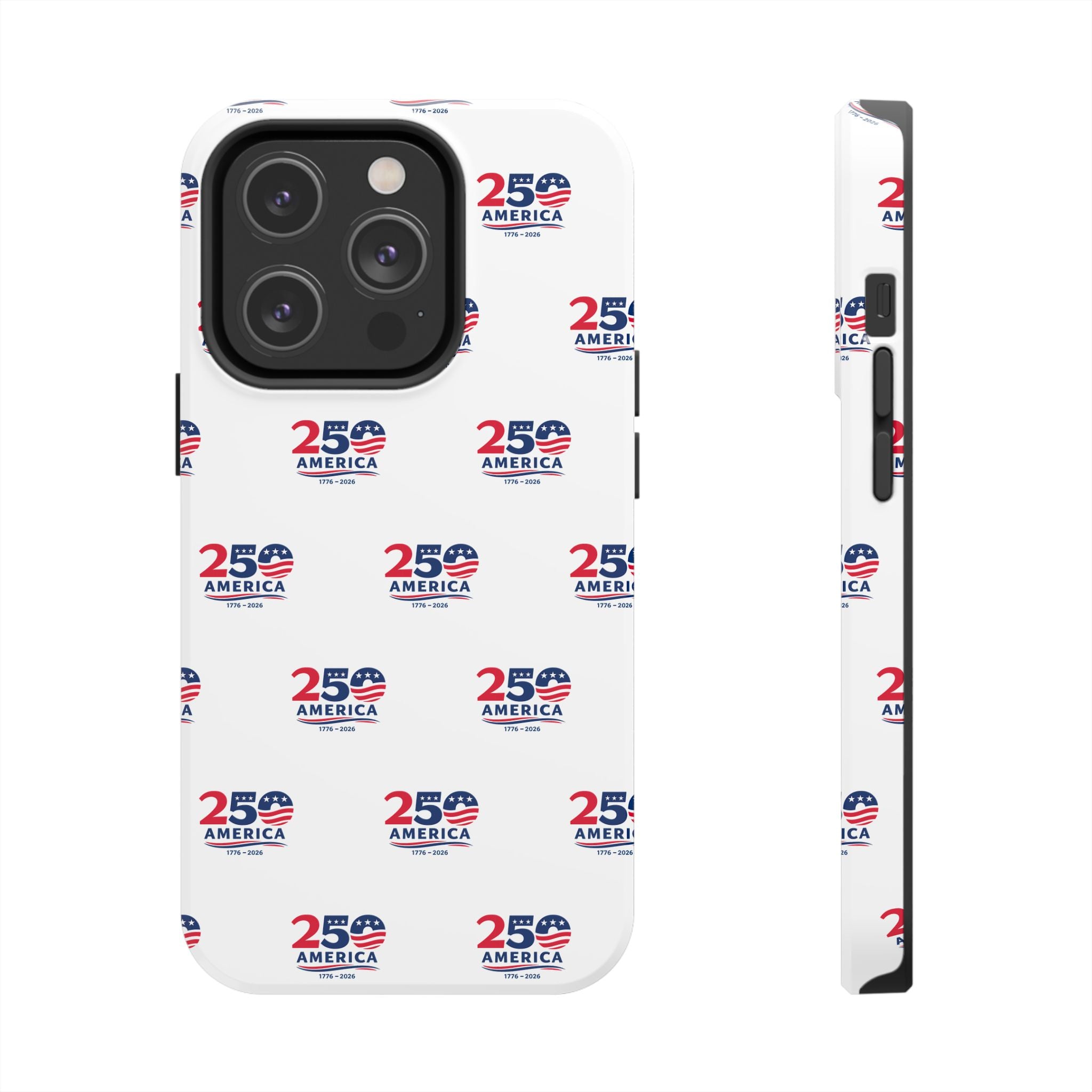 America 250 Robuste Handyhülle Patriotische USA 1776-2026 iPhone Samsung Hülle Glänzender Schutz Vierter Juli Handyhülle