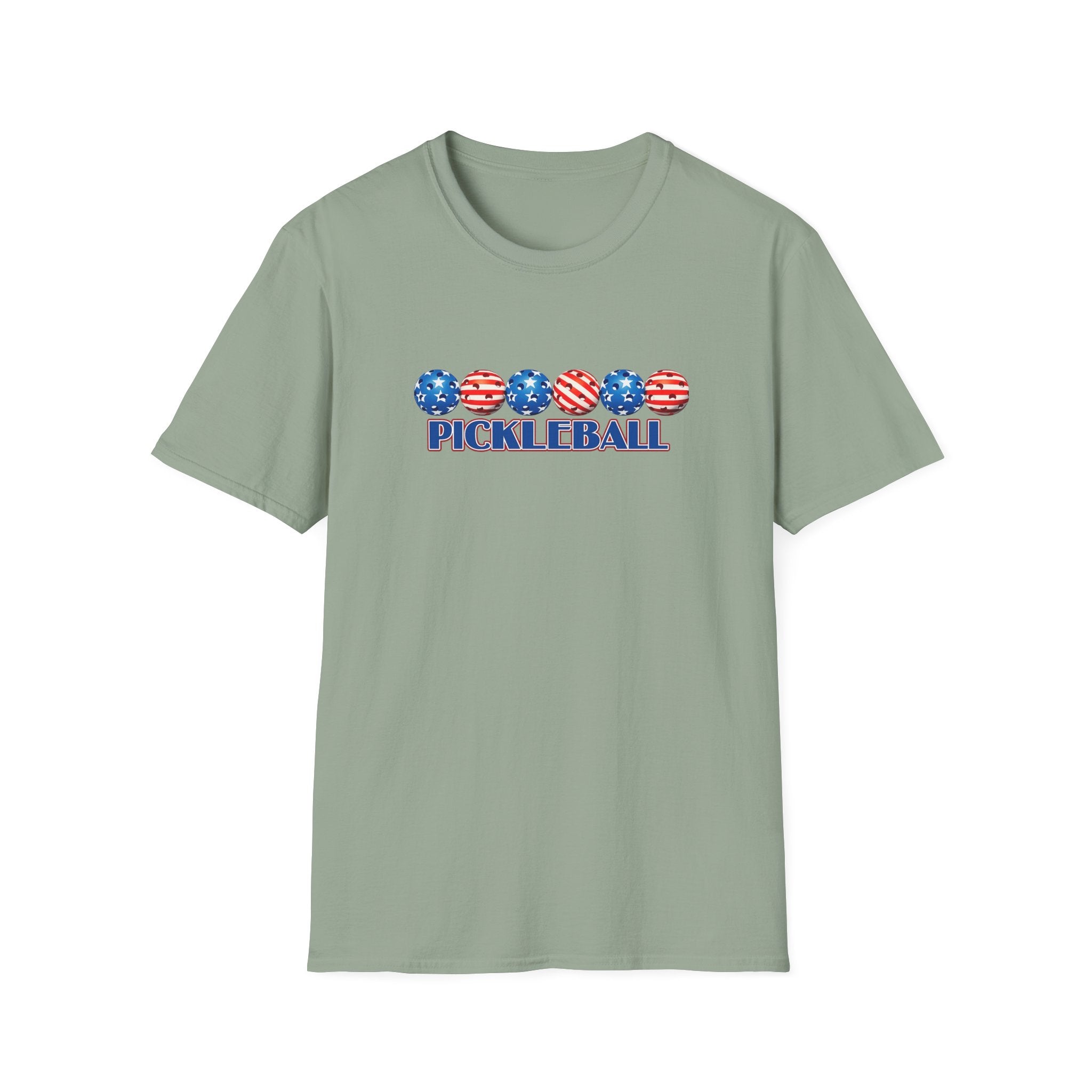 Patriotic Pickleball Shirt USA American Flag Pickleball Tee July 4th Pickleball Gift Pickleball Player Shirt 6 colors 100% cotton