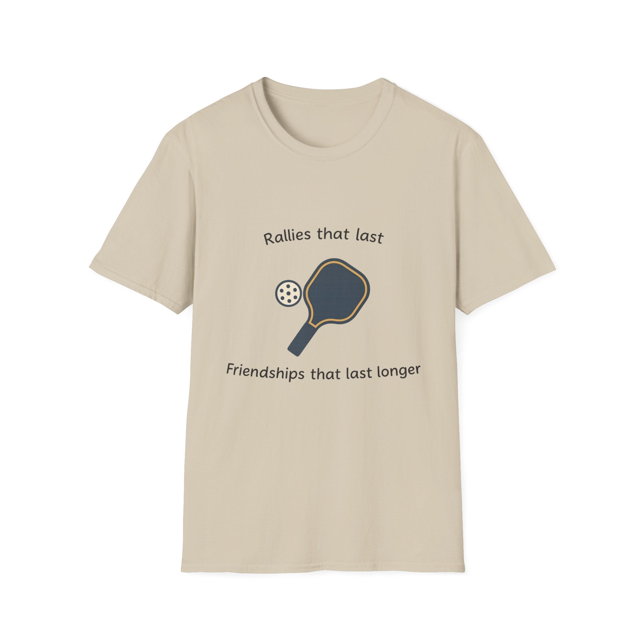 Durango Hills Pickleball Club T-Shirt Rallys, die halten, Freundschaften, die länger halten T-Shirt Las Vegas Pickleball 7 Farben 100% Baumwolle