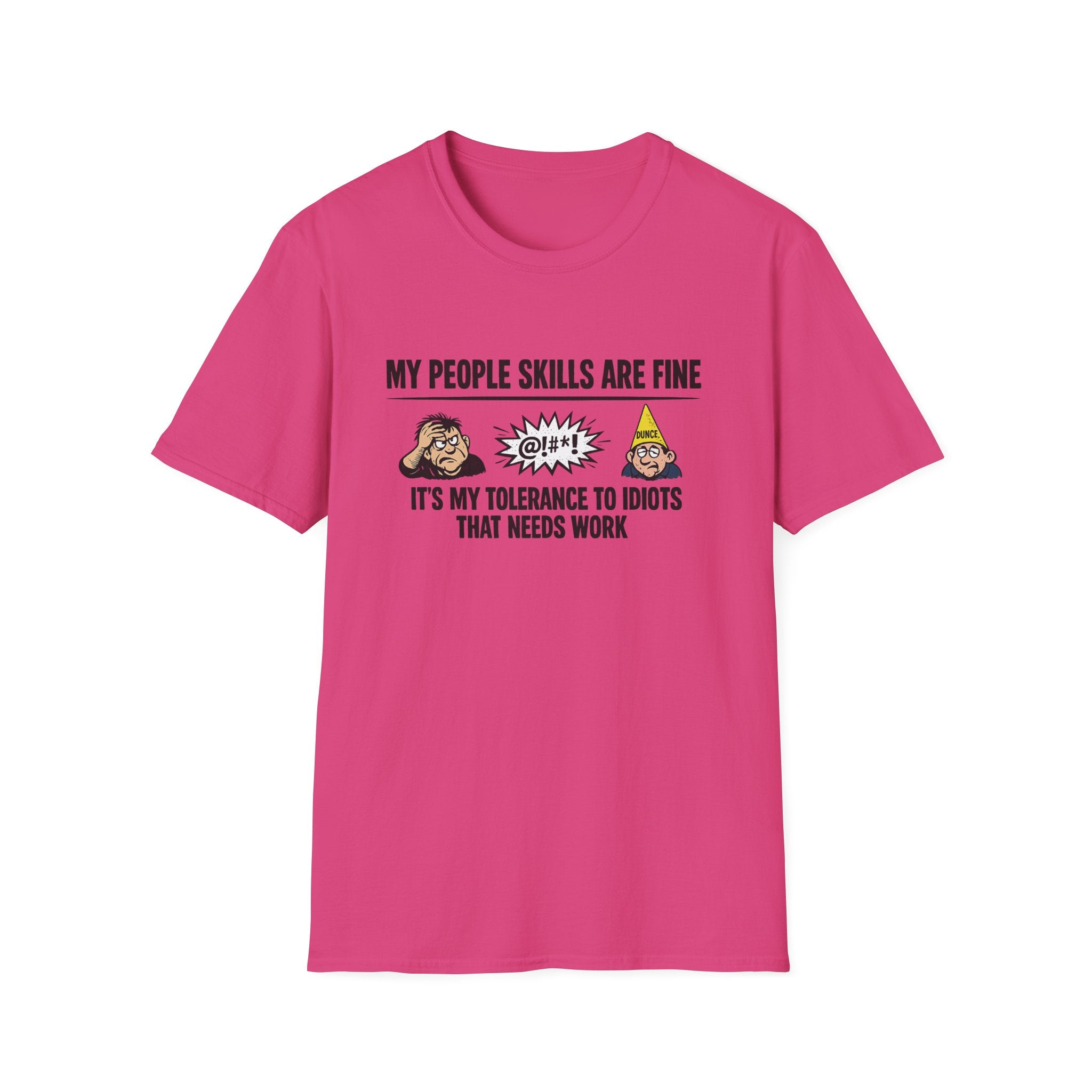 Lustiges People Skills Shirt Meine People Skills sind in Ordnung T-Shirt Sarkastischer Humor T-Shirt Erwachsenenhumor Grafik T-Shirt 9 Farben 100% Baumwolle