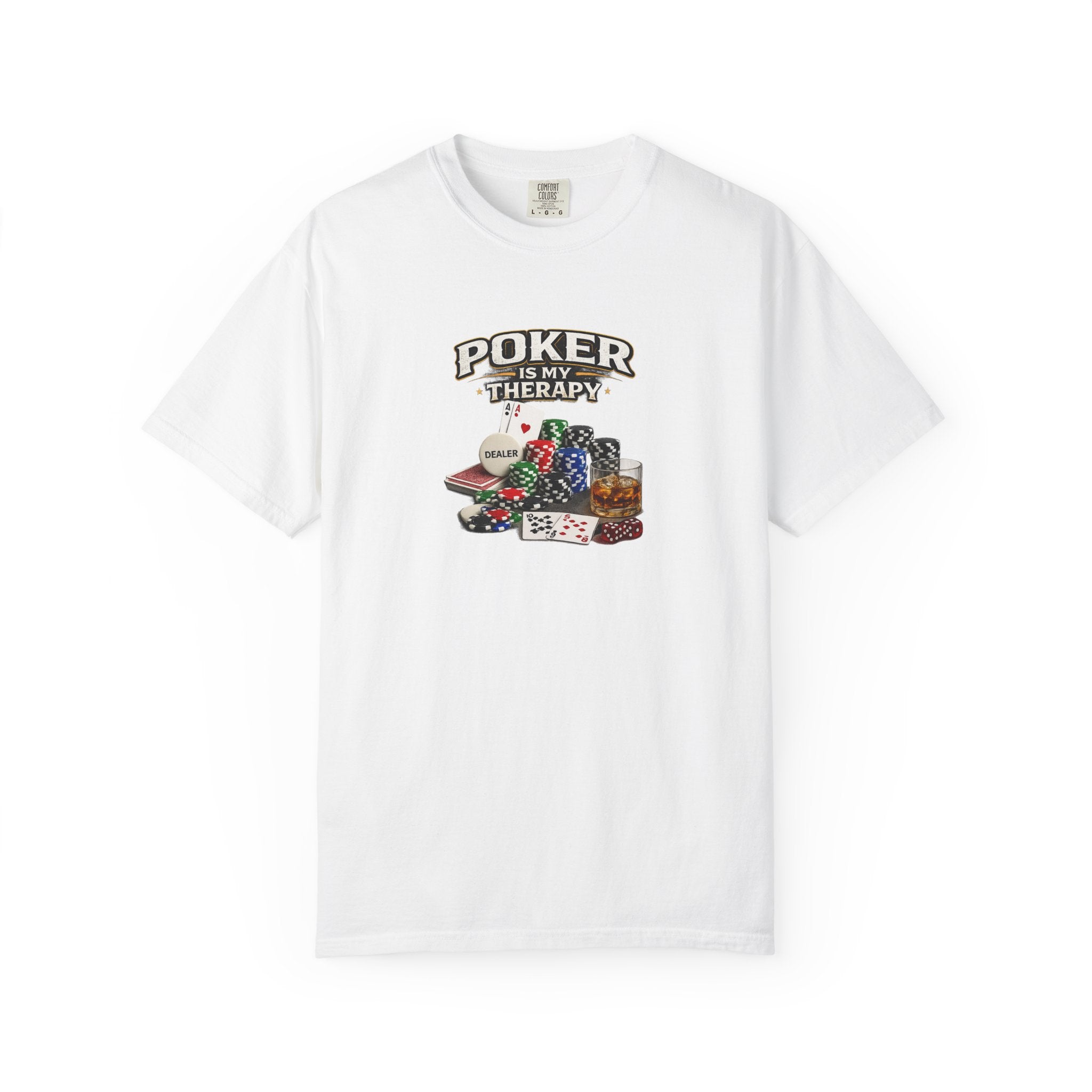 Poker Is My Therapy Shirt Funny Poker Player Tee Gift for Card Players Gambling Humor Tee Poker Lover Gift 7 colors 100% cotton