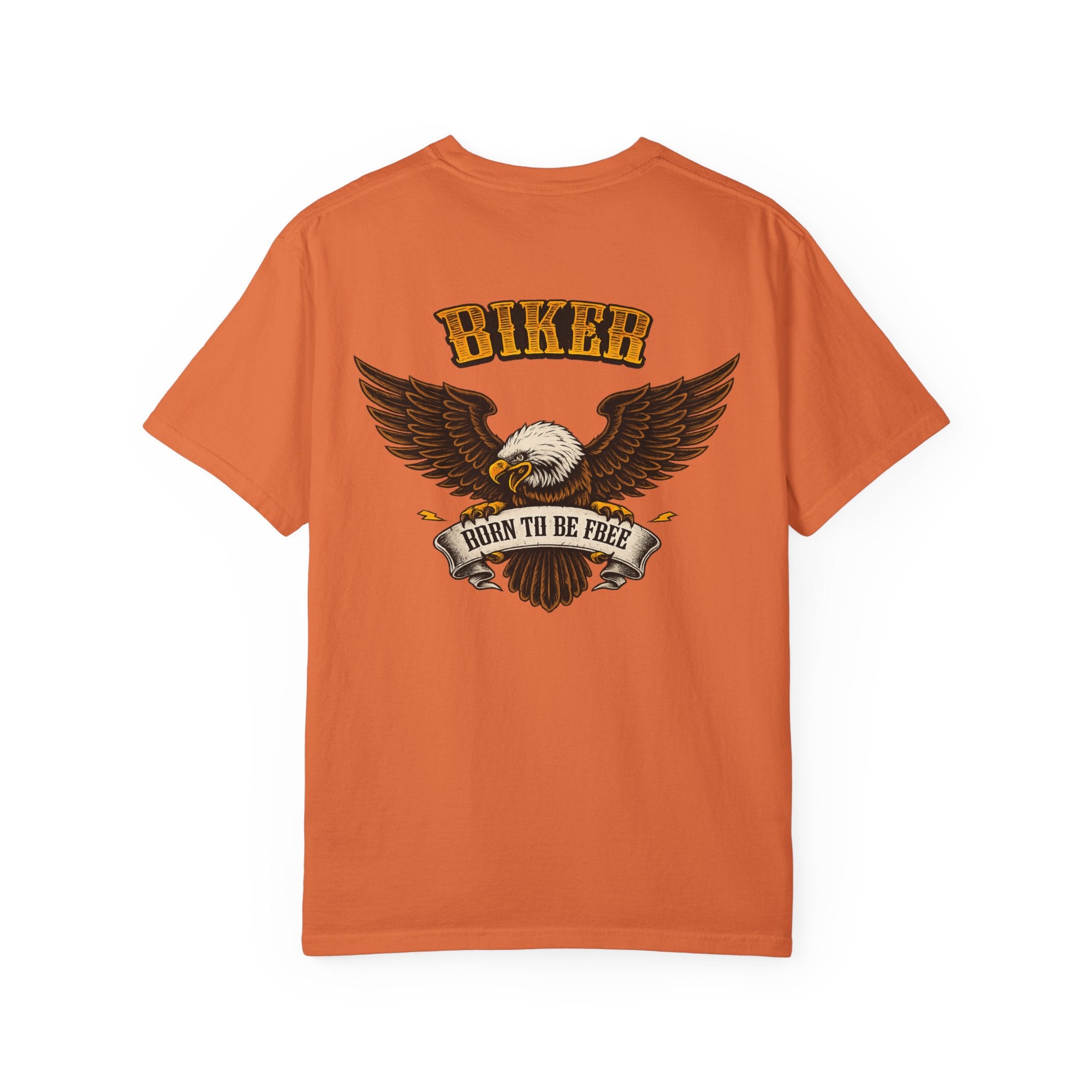 Biker Born to Be Free T-Shirt Eagle Motorcycle Shirt Harley Rider Graphic Tee Freedom Rider Tee 11 colors 100% cotton