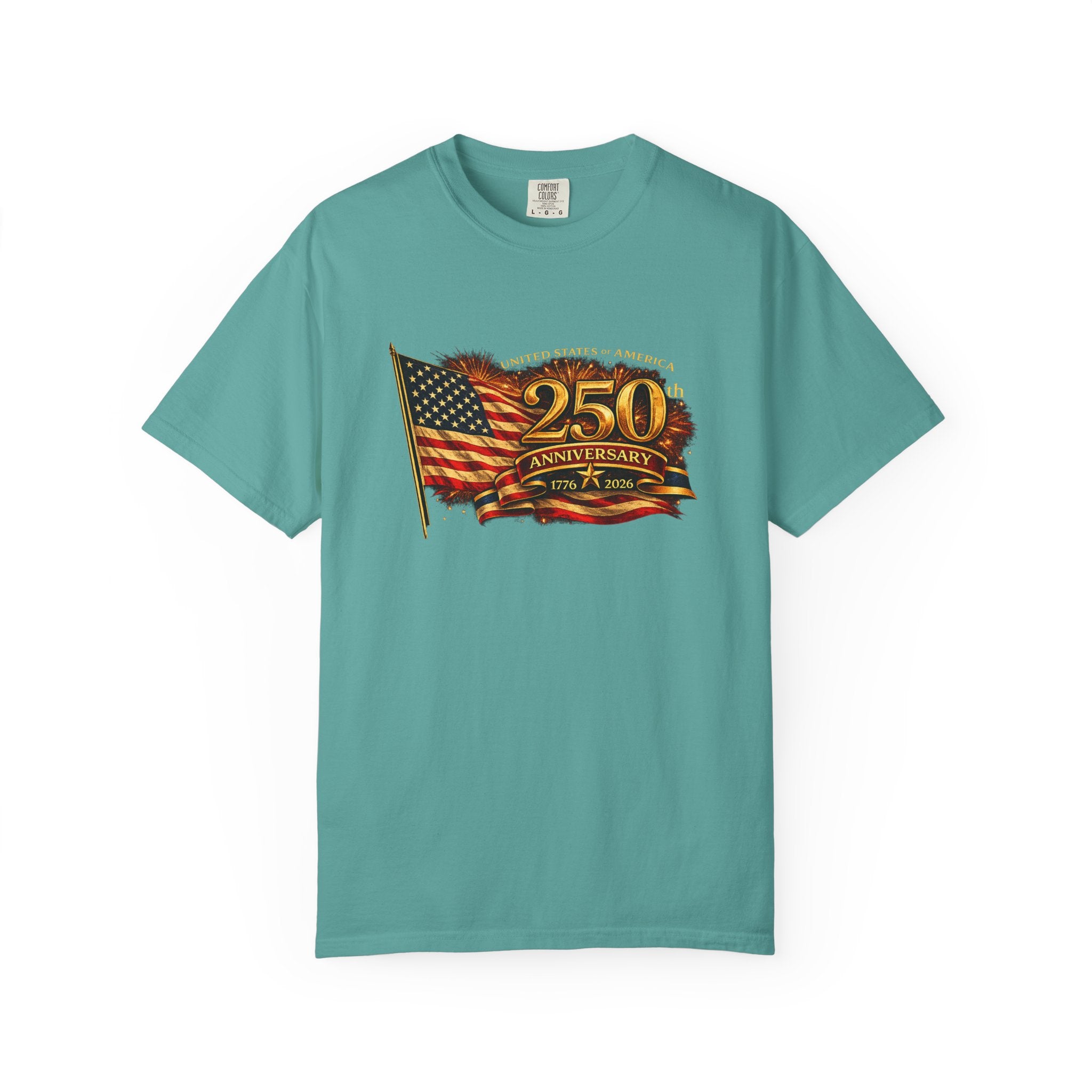 USA 250th Anniversary Shirt 1776-2026 Patriotic American Flag Tee Matching Couple 4th of July Tee America Gift 8 colors 100% cotton