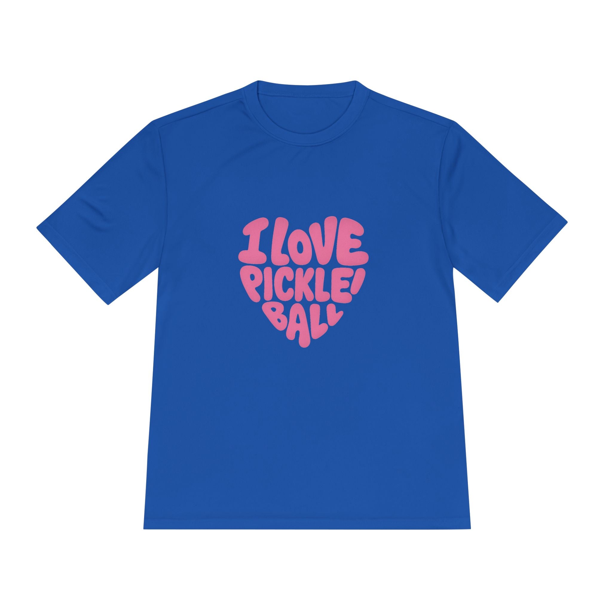 I Love Pickleball Shirt Fun Retro Design Lightweight Quick Dry Athletic Tee for Pickleball Lovers 5 colors 100% polyester