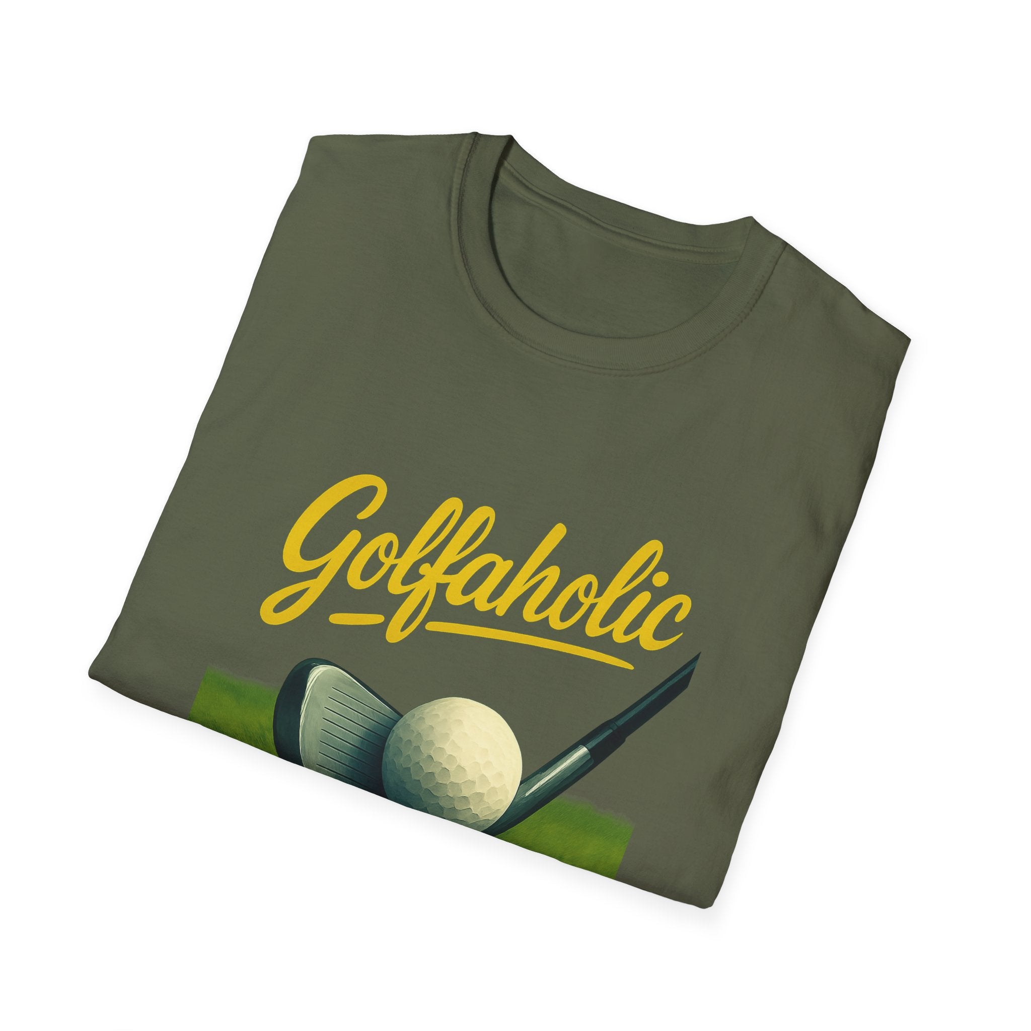 Golfaholic Tee Because Just One More Hole Is a Lifestyle 4 colors 100% cotton