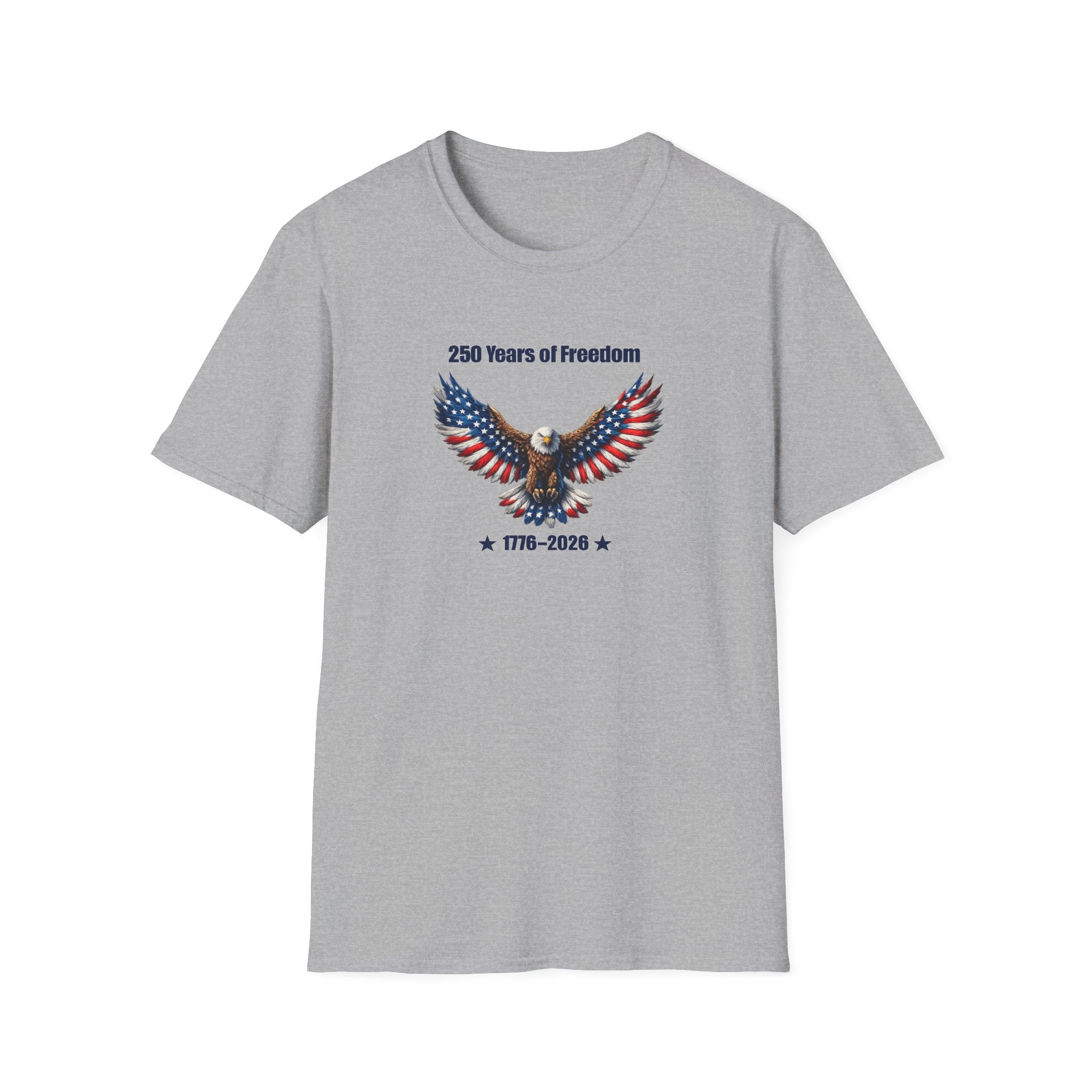 250 Jahre Freiheit T-Shirt Amerika 250 Feier T-Shirt USA Unabhängigkeitsgeschenk 4. Juli T-Shirt 7 Farben 100% Baumwolle