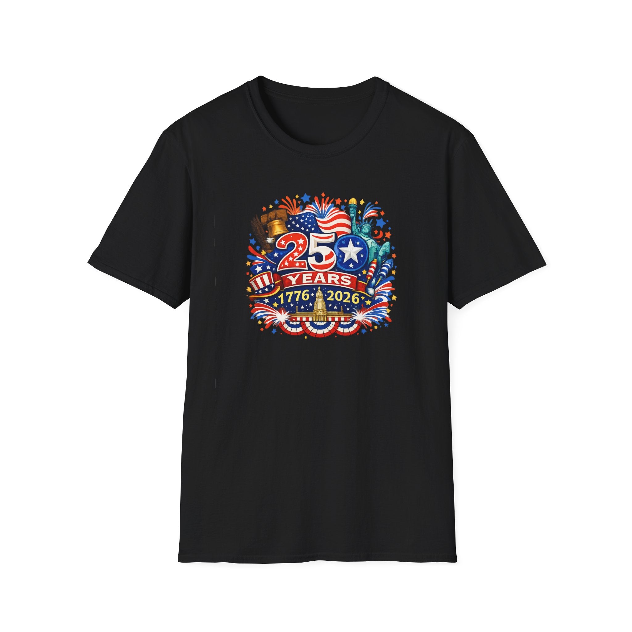USA 250th Anniversary Shirt 1776-2026 Patriotic TShirt Fourth of July Independence Day Tee America 250 Years 8 colors 100% cotton