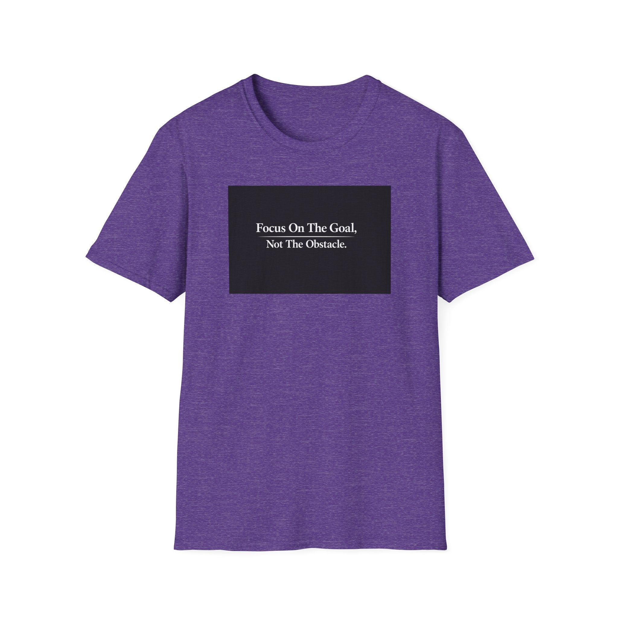 Focus On The Goal Not The Obstacle Shirt Motivational Quote Tee Mindset T-Shirt Everyday Encouragement Gift 6 colors 100% cotton