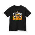 SatsandStripes.com Future Bitcoiner Youth T-Shirt – Kids Bitcoin Graphic Tee Black