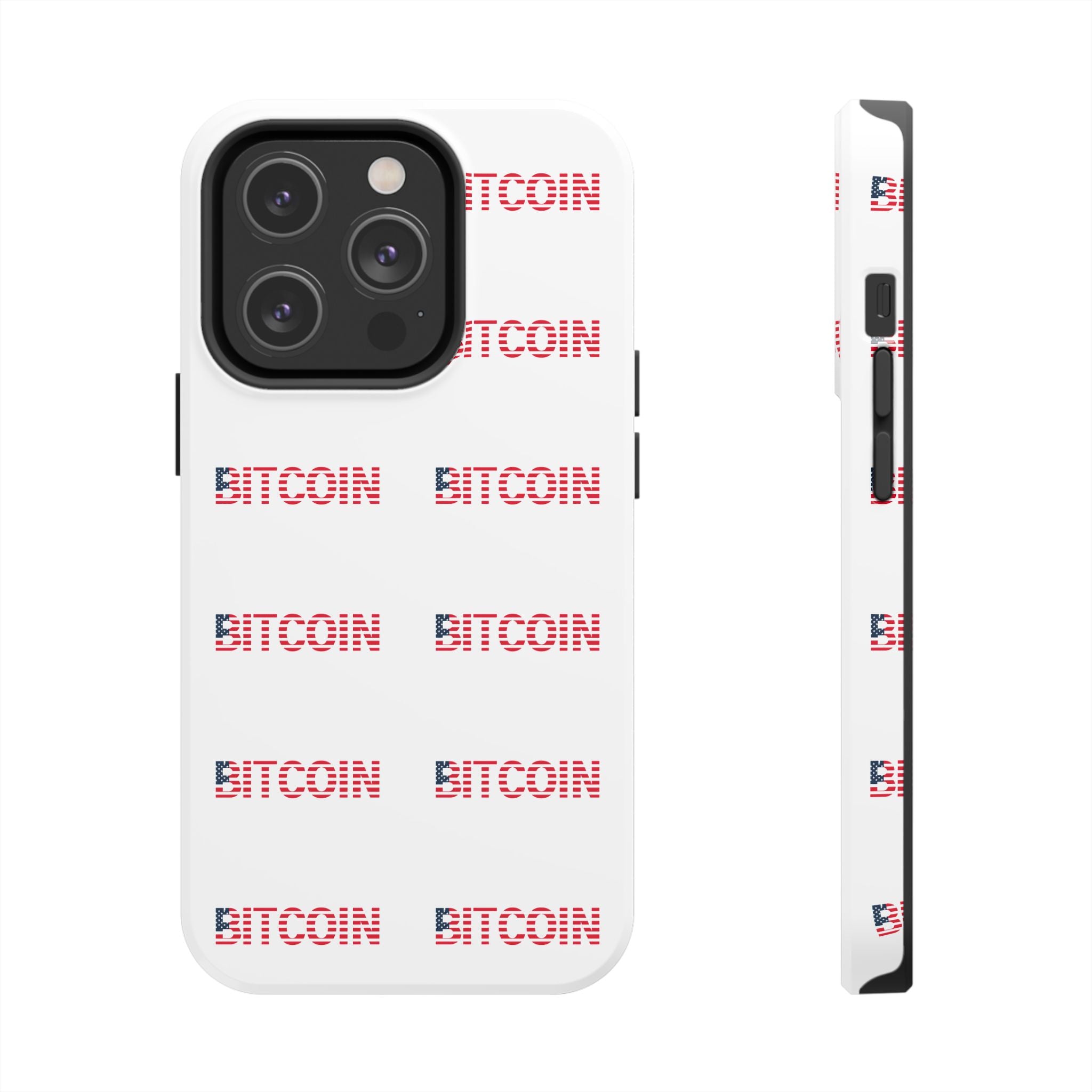 Bitcoin Tough Phone Case Crypto Phone Case iPhone and Samsung Case Glossy Protective Cover Bitcoin Logo Case
