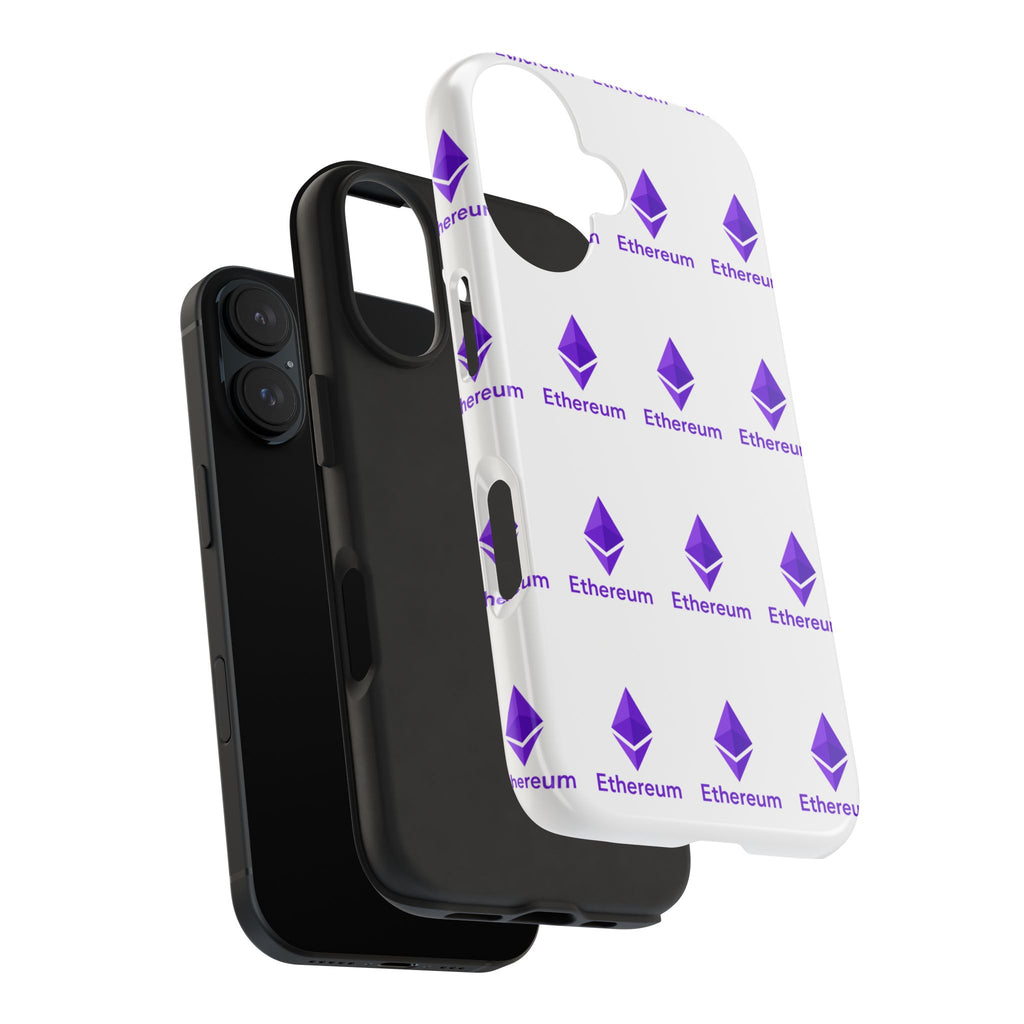 Ethereum Tough Phone Case Crypto iPhone Samsung Case Glossy Protective Phone Cover Impact Resistant ETH Case