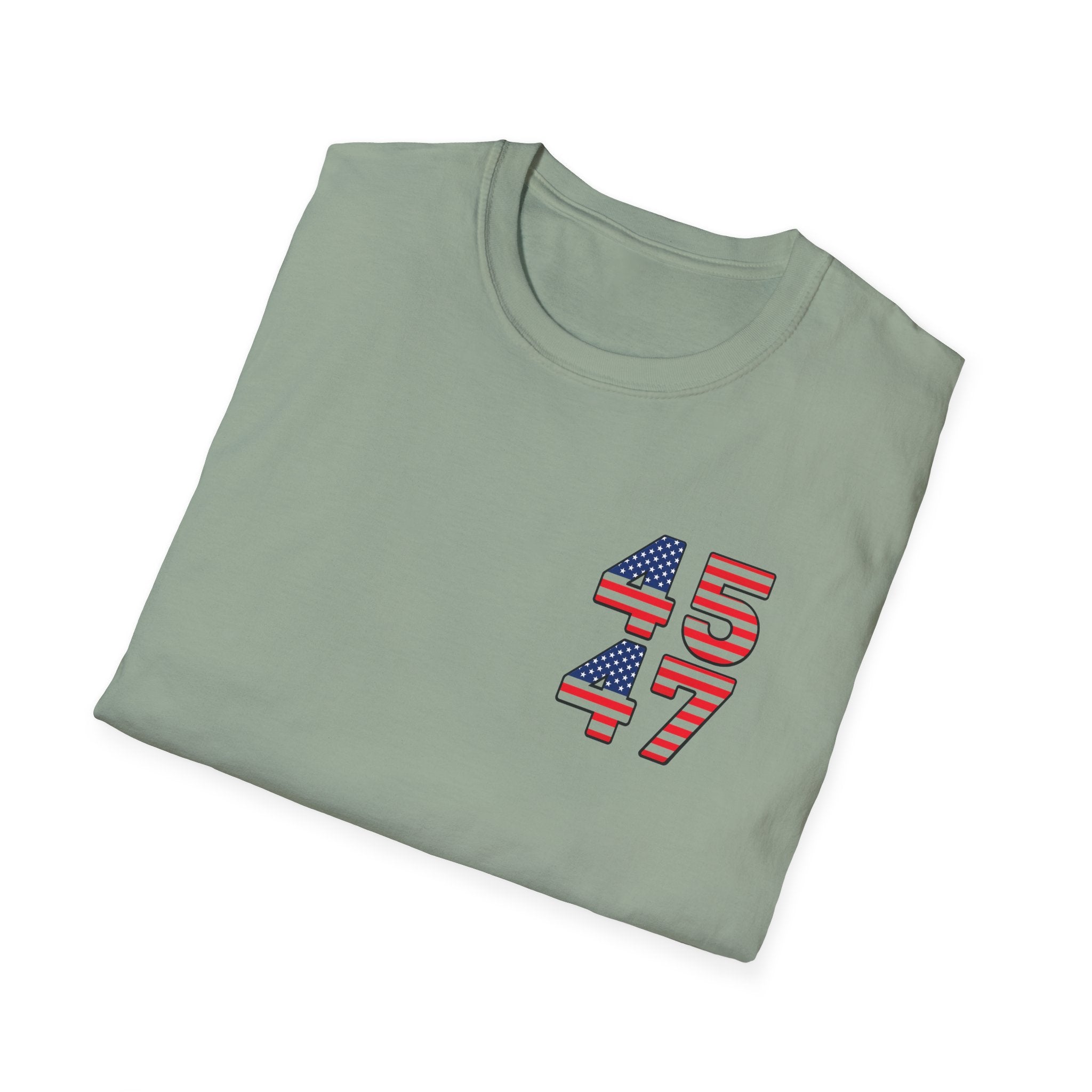 Patriotic 45 47 T-Shirt USA Flag American Pride Tee Fourth of July Shirt Gift for Republican Patriot 7 colors 100% cotton