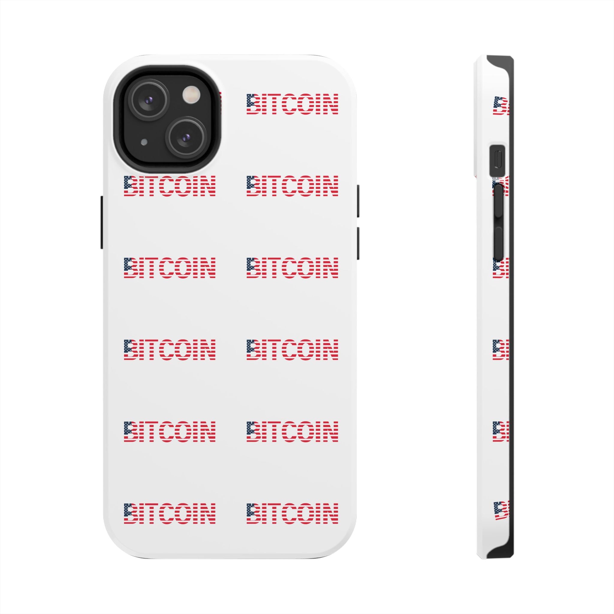 Bitcoin Tough Phone Case Crypto Phone Case iPhone and Samsung Case Glossy Protective Cover Bitcoin Logo Case