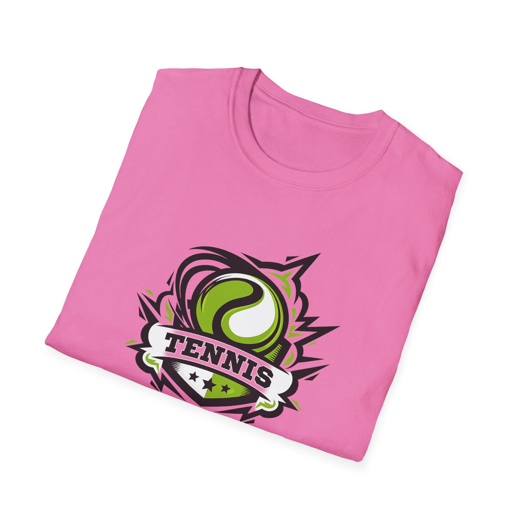 Tennis Graphic Tee Sporty Tennis Shirt for Players & Fans Athletic Tennis T-Shirt Gift for Tennis Lovers 7 colors 100% cotton