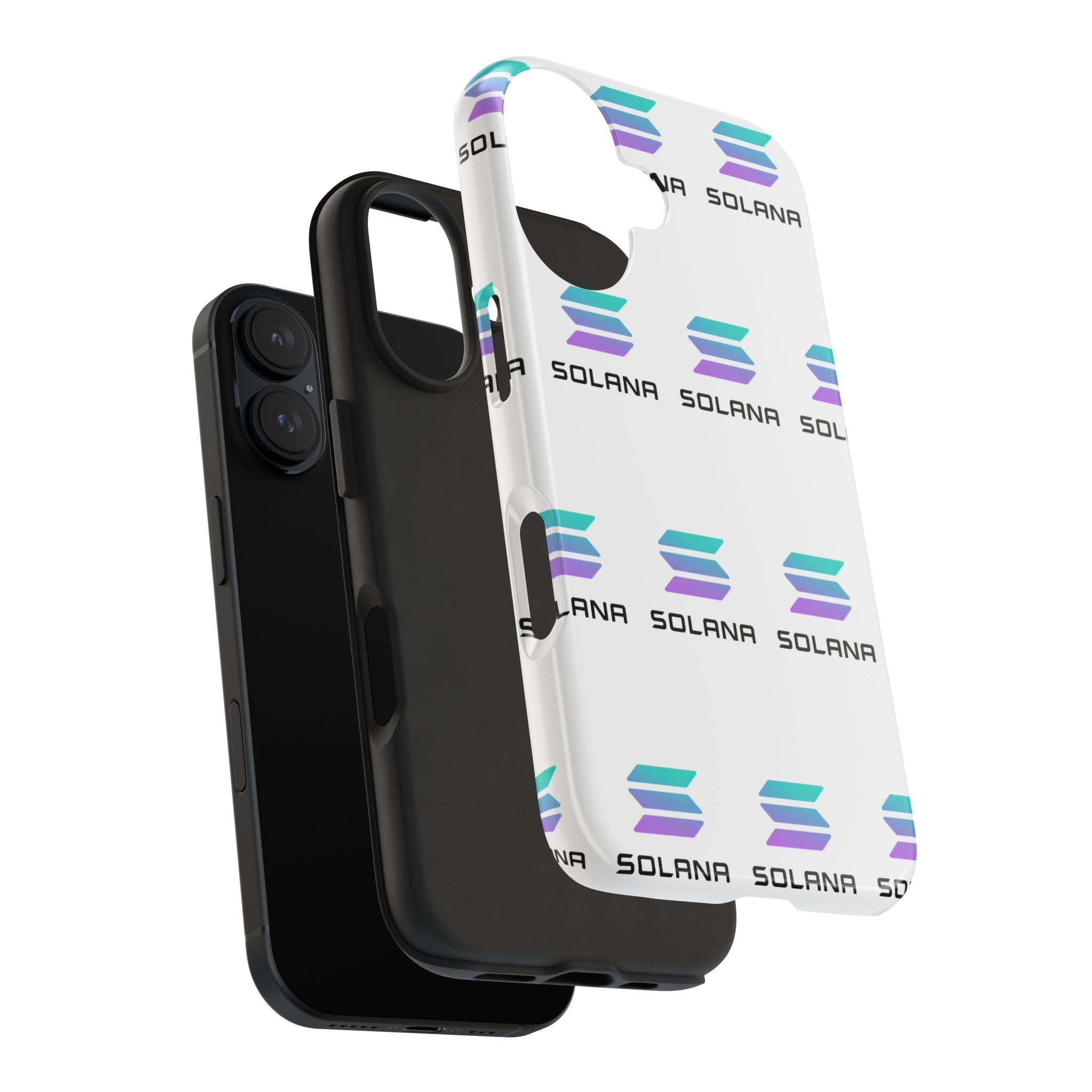 Solana Tough Phone Case Crypto Phone Case iPhone and Samsung Case Glossy Protective Cover SOL Phone Case