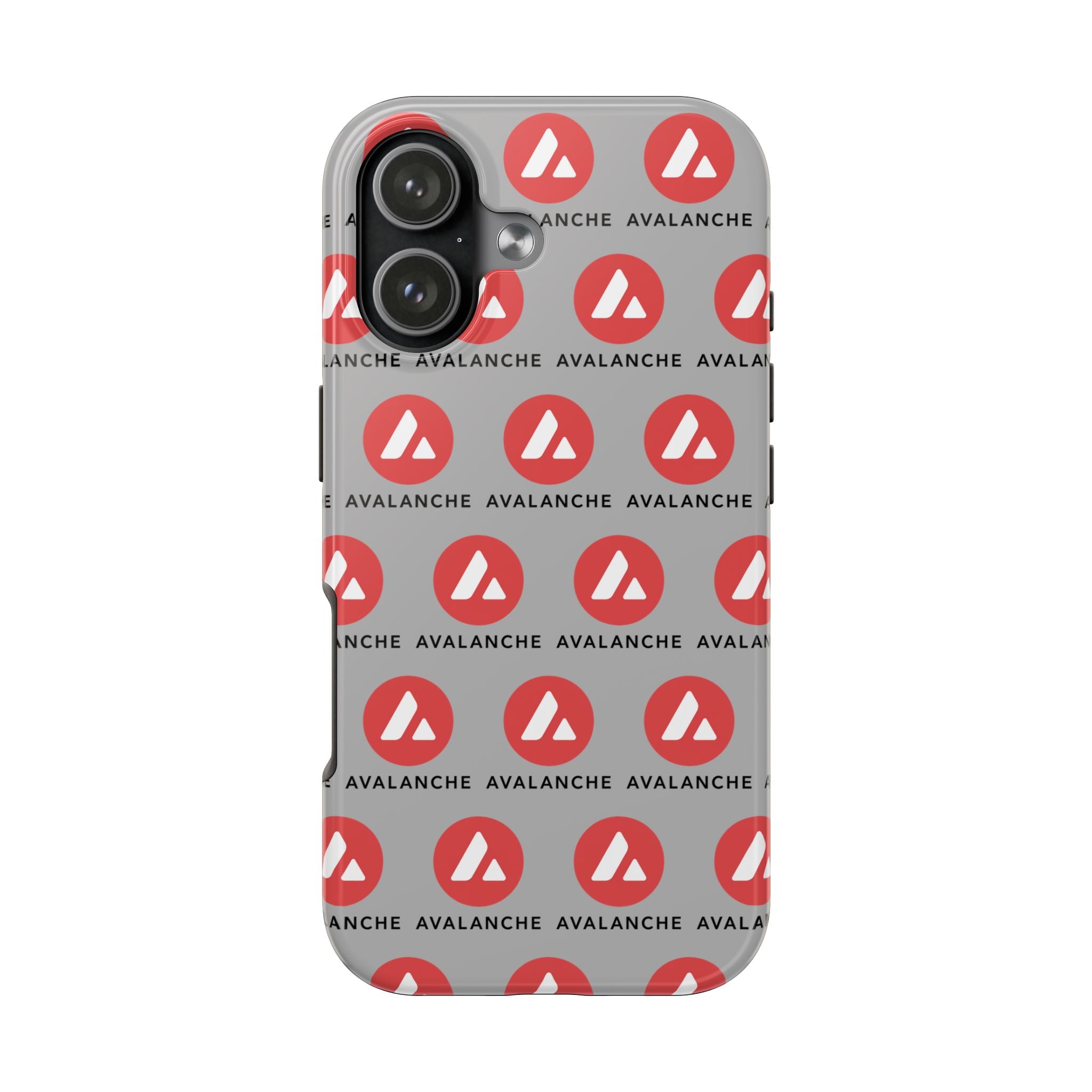 Avalanche Tough Phone Case AVAX Crypto Phone Case iPhone and Samsung Case Glossy Protective Cover Avalanche Logo Case