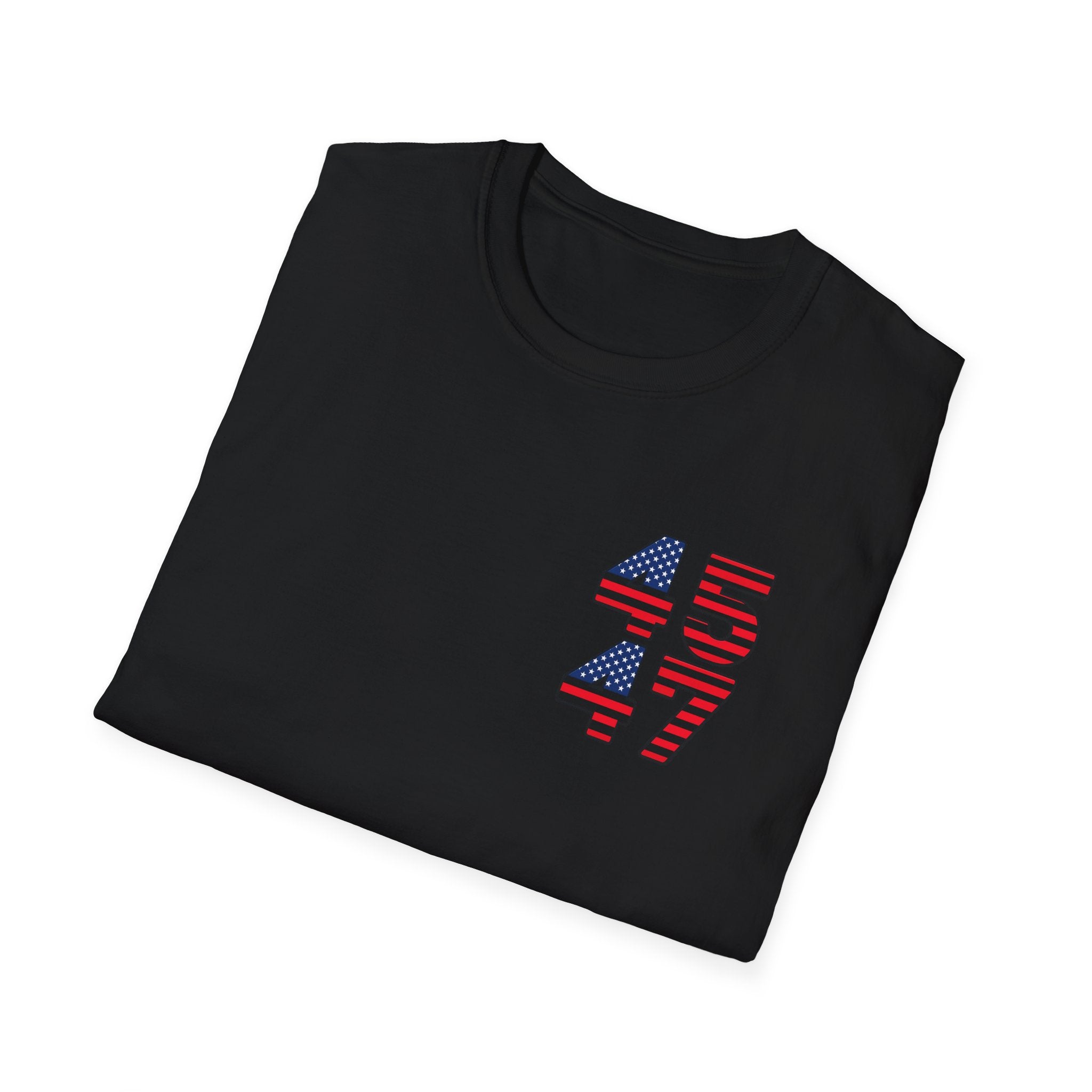Patriotic 45 47 T-Shirt USA Flag American Pride Tee Fourth of July Shirt Gift for Republican Patriot 7 colors 100% cotton