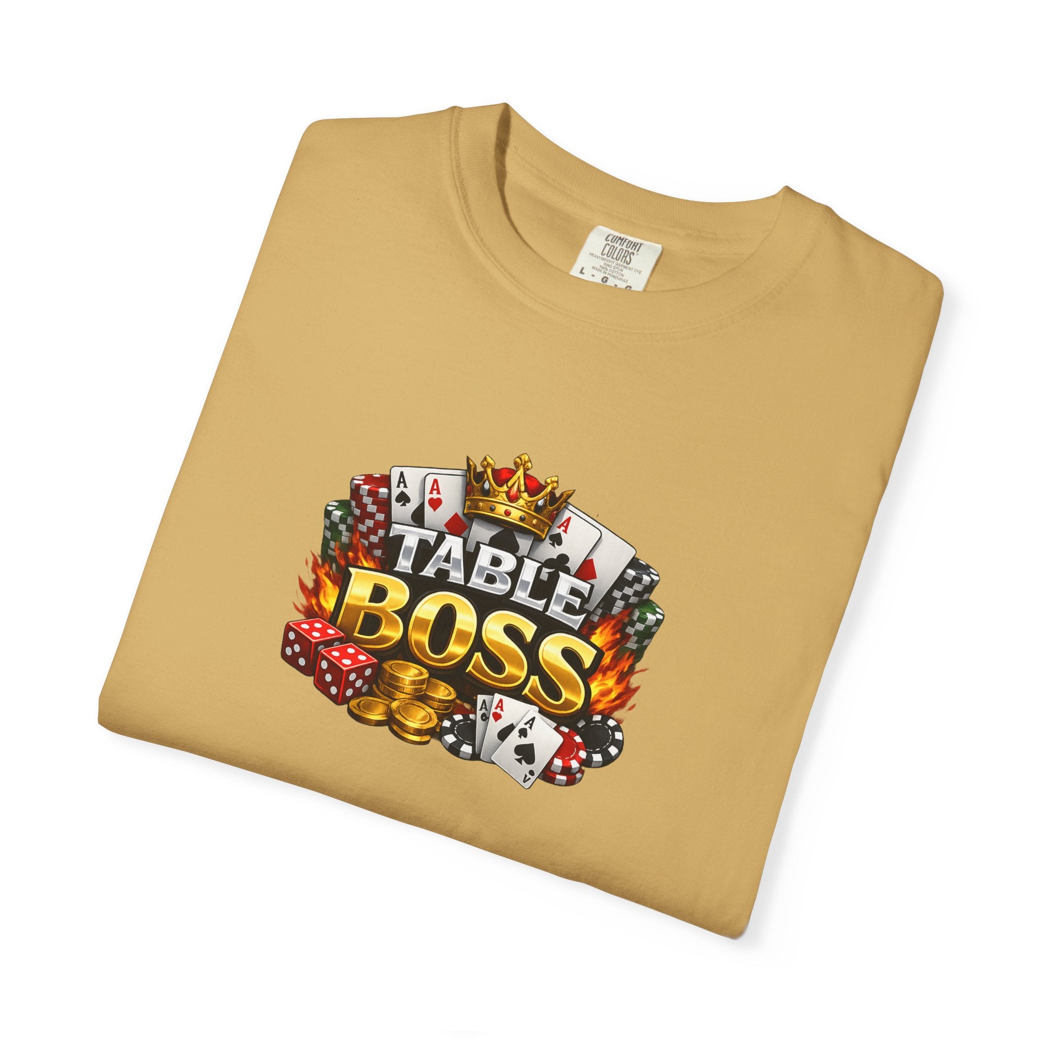 Table Boss Poker Shirt I Run This Table Funny Poker Tee Poker Player Card Shark Gift Casino Gambler Humor 9 colors 100% cotton