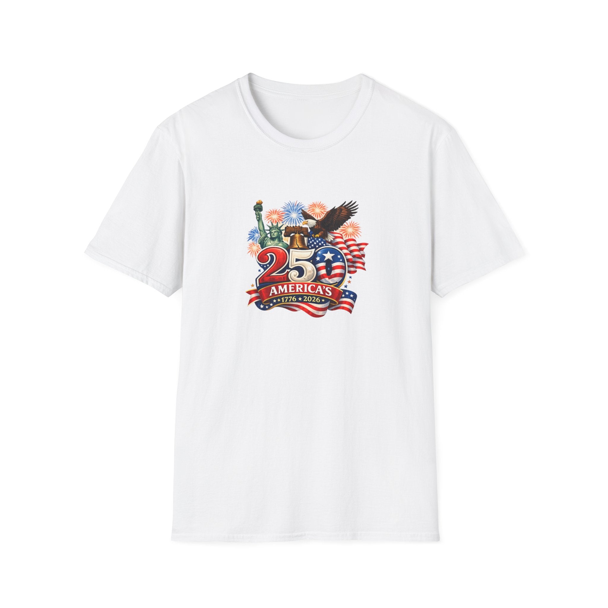 America 250 Shirt Patriotisches 1776-2026 T-Shirt USA Jubiläums-T-Shirt Fourth of July Shirt Rot Weiß Blau T-Shirt 7 Farben 100% Baumwolle