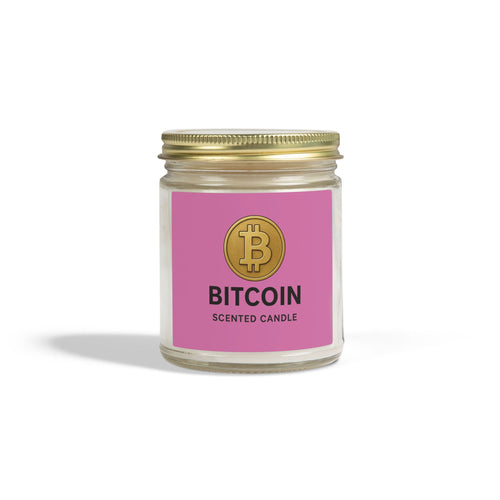 Bitcoin Logo Candles Coconut Apricot Wax 4 oz & 9 oz sizes 8 fragrances available