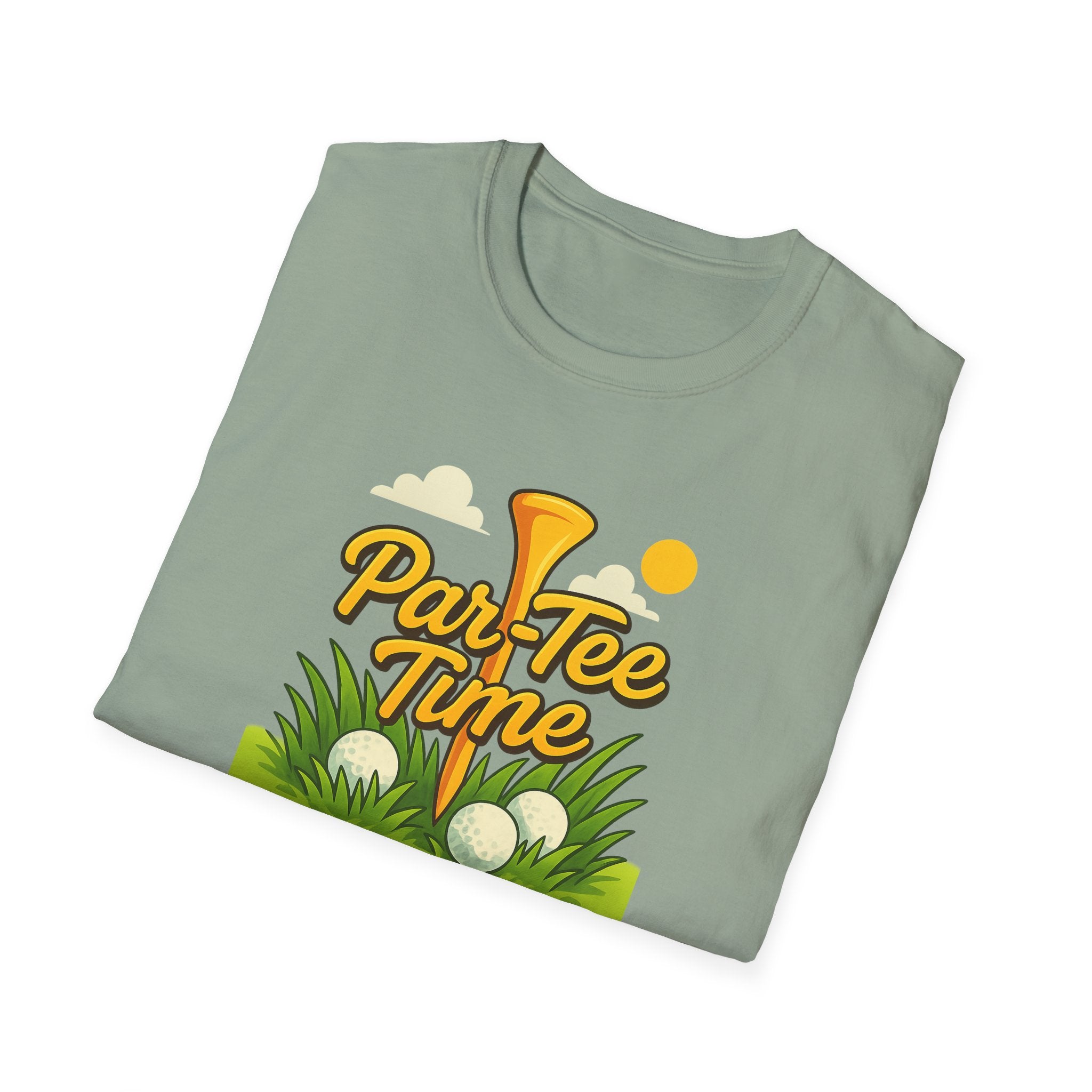 Funny Golf T-Shirt Par-Tee Time Golfing Shirt Golf Gift for Dad 7 colors 100% cotton