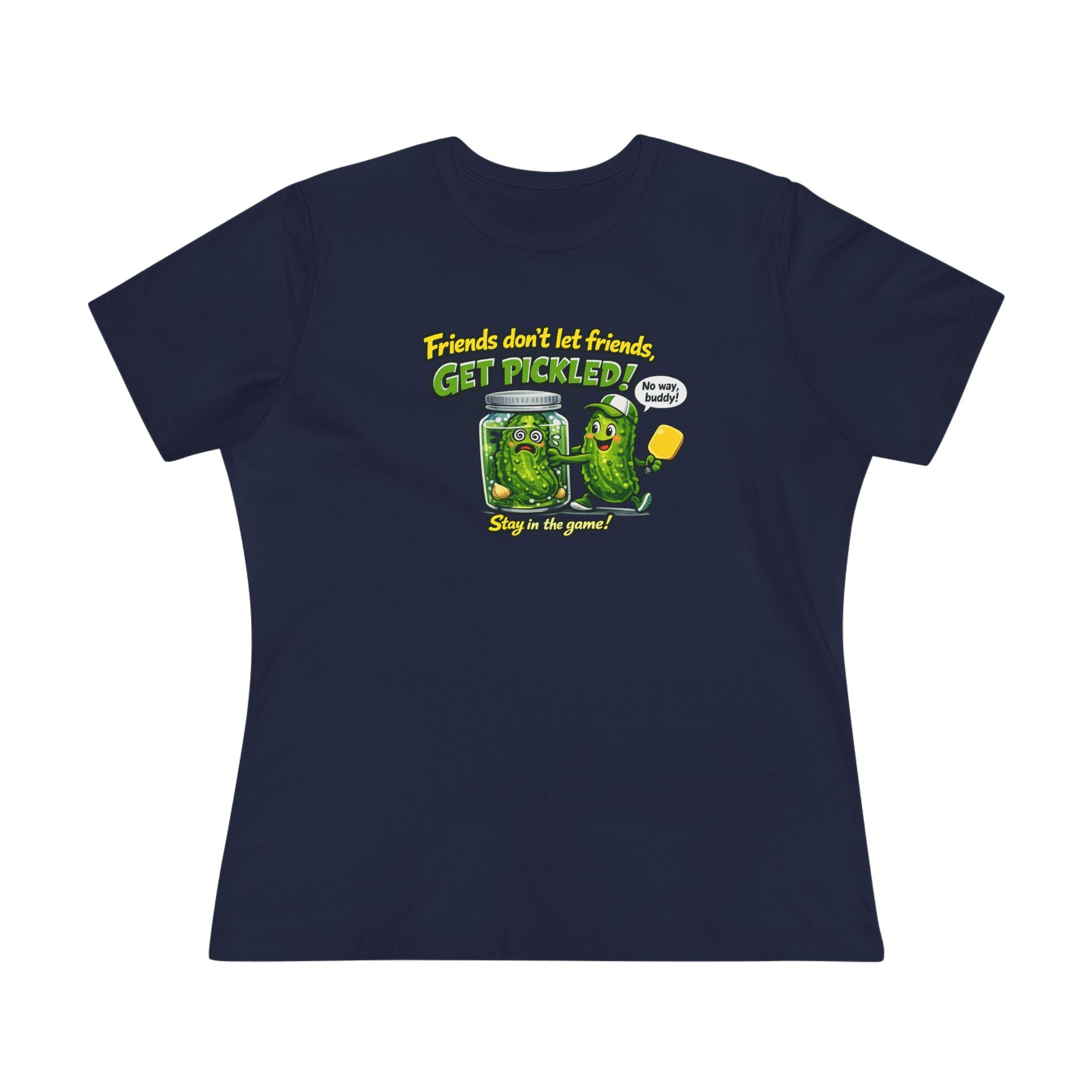 Friends Don't Let Friends Get Pickled Women's Tee Funny Pickleball Lover Gift Pickleball Humor Shirt 7 colors 100% cotton