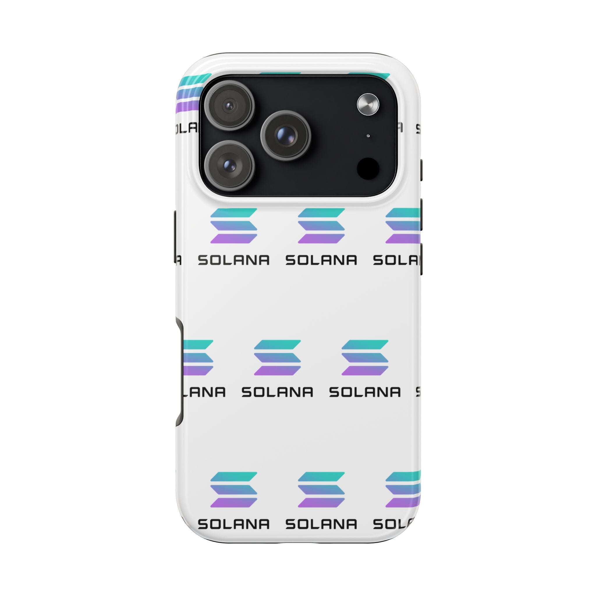 Solana Tough Phone Case Crypto Phone Case iPhone and Samsung Case Glossy Protective Cover SOL Phone Case
