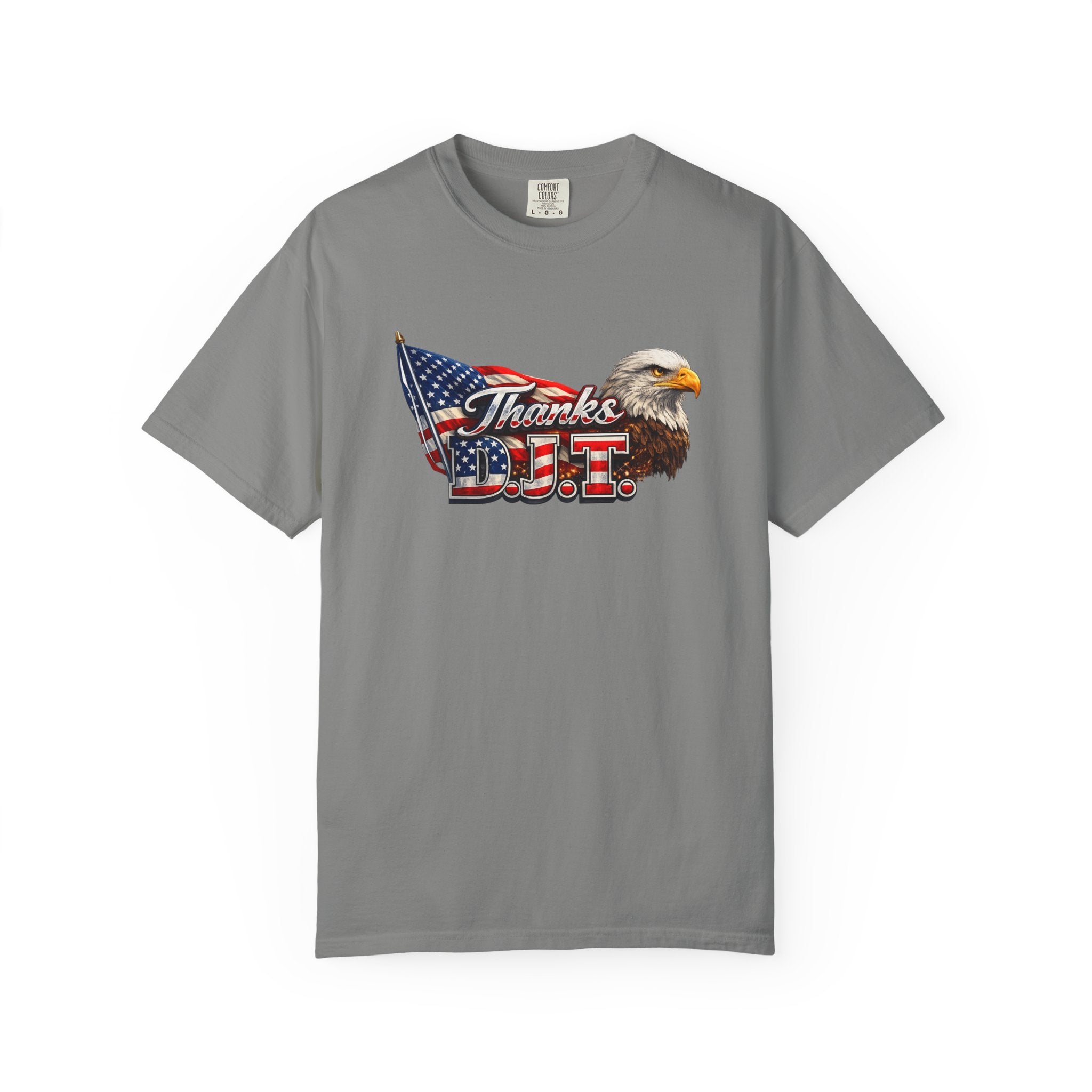 Thanks D.J.T Patriotic Eagle Shirt American Flag TShirt USA Pride Tee Fourth of July Apparel Patriotic Gift 7 colors 100% cotton