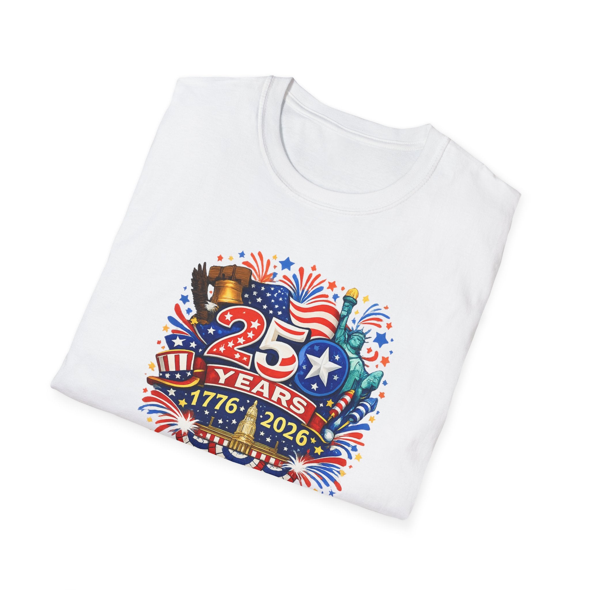USA 250th Anniversary Shirt 1776-2026 Patriotic TShirt Fourth of July Independence Day Tee America 250 Years 8 colors 100% cotton