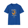 Sats and Stripes S.C.A.L. Table Tennis Club T-Shirt Custom made for Sun City Aliante Royal Blue