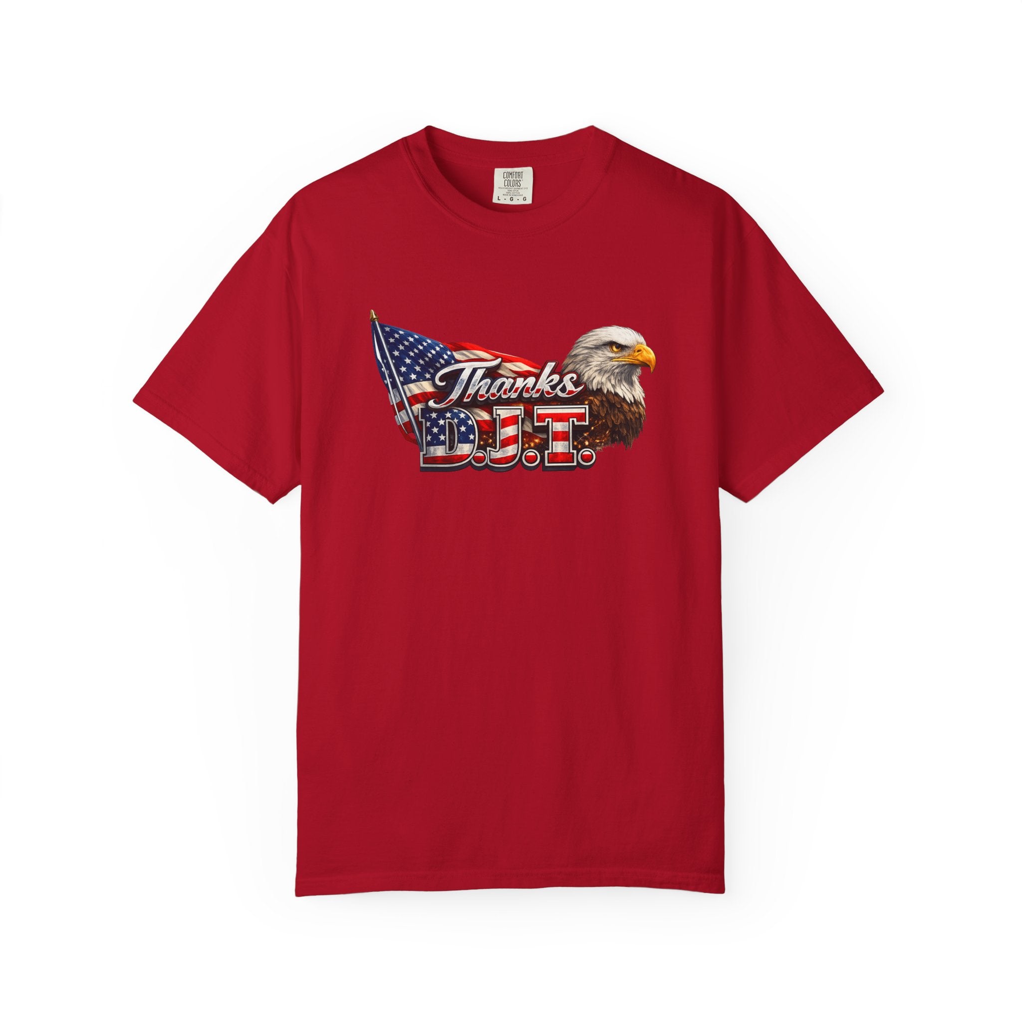 Thanks D.J.T Patriotic Eagle Shirt American Flag TShirt USA Pride Tee Fourth of July Apparel Patriotic Gift 7 colors 100% cotton