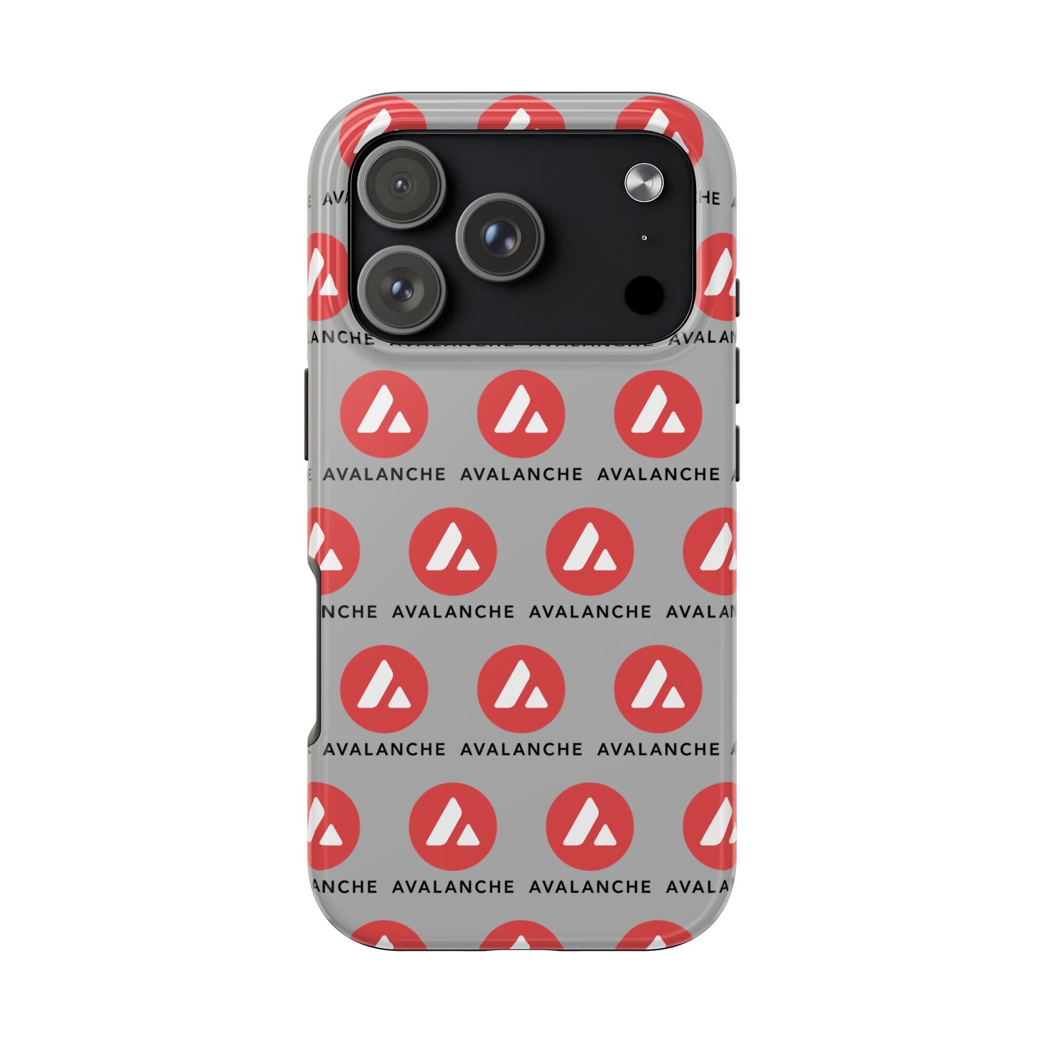 Avalanche Tough Phone Case AVAX Crypto Phone Case iPhone and Samsung Case Glossy Protective Cover Avalanche Logo Case