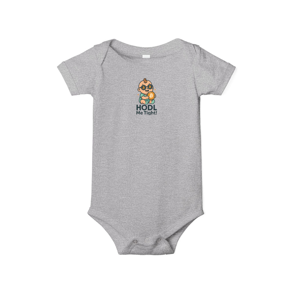 HODL Me Tight Bitcoin-inspired Infant Jersey One Piece 6 colors 100% cotton