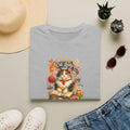 SatsandStripes.com Crazy Cat Lady T-Shirt Cute Cat Mom Graphic Tee Cat Lover Shirt Gift for Cat Moms Whimsical Cat Art Top 8 colors 100% cotton Grey