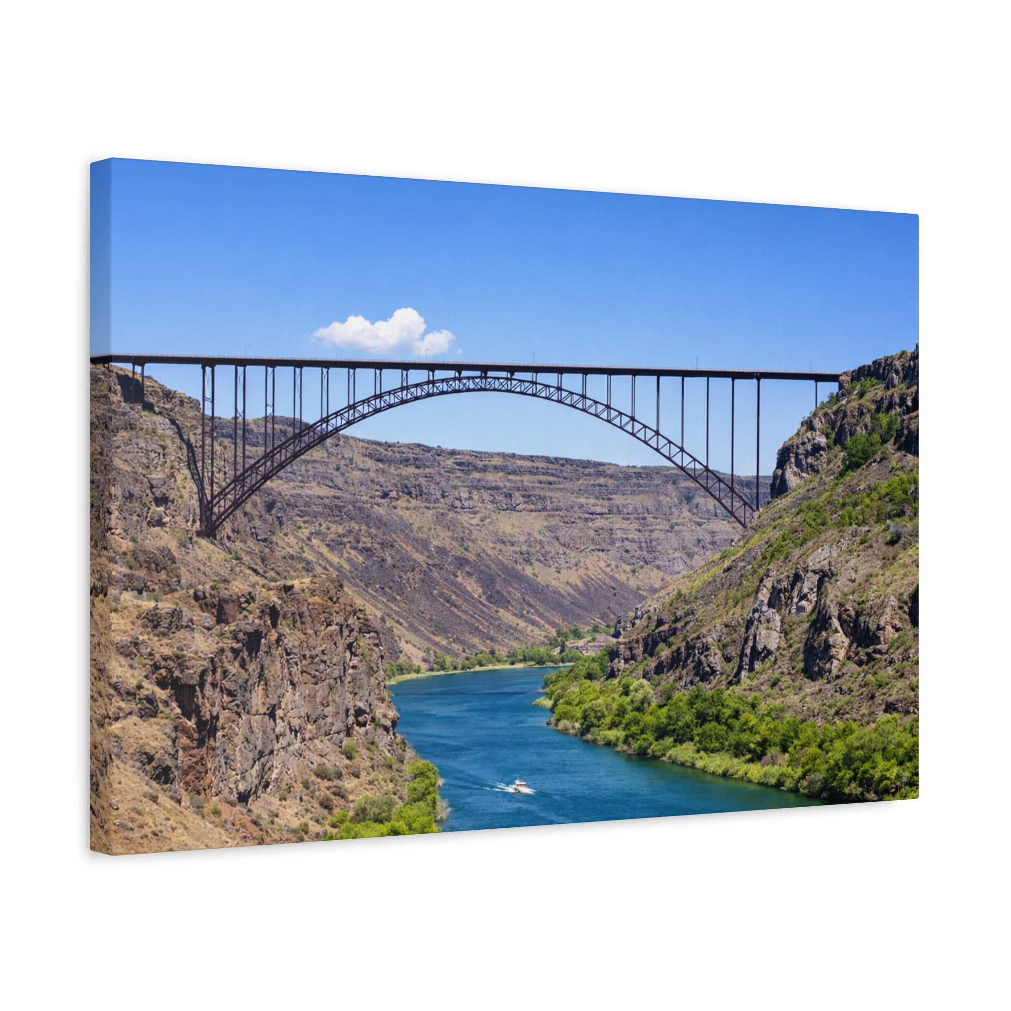 Perrine Bridge Canvas Wall Art Snake River Canyon Landscape Twin Falls Idaho Scenic Photography Stretched 1.25 6 sizes