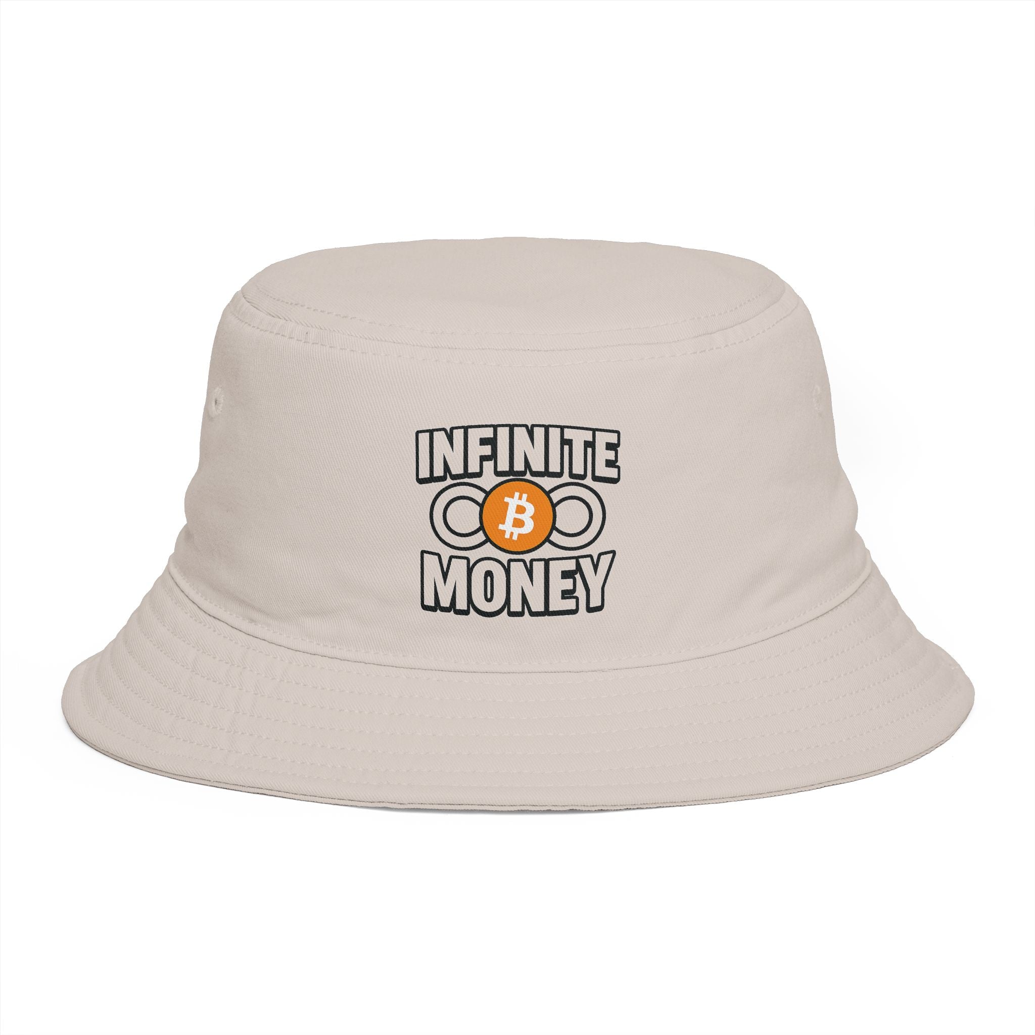 Infinite Money Bitcoin Bucket Hat Krypto BTC Streetwear Hut Hut für Bitcoin Fans & Trader 7 Farben 100% Baumwolle