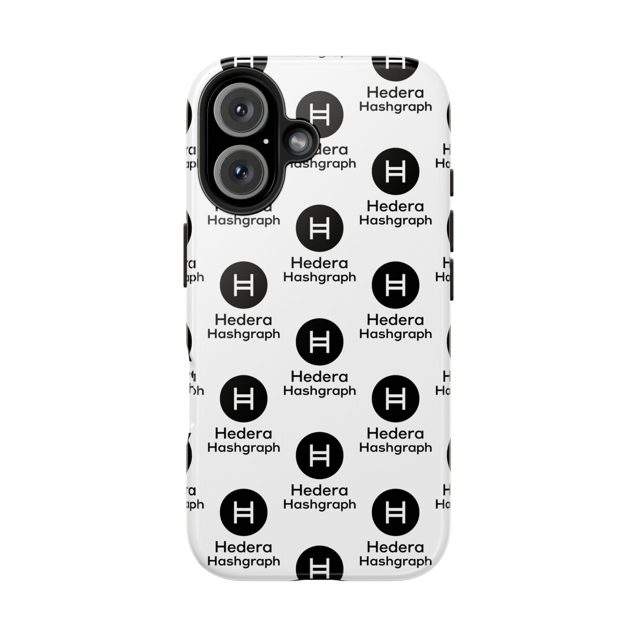 Hedera Hashgraph Tough Phone Case HBAR iPhone Samsung Case Glossy Crypto Phone Cover Impact Resistant Case