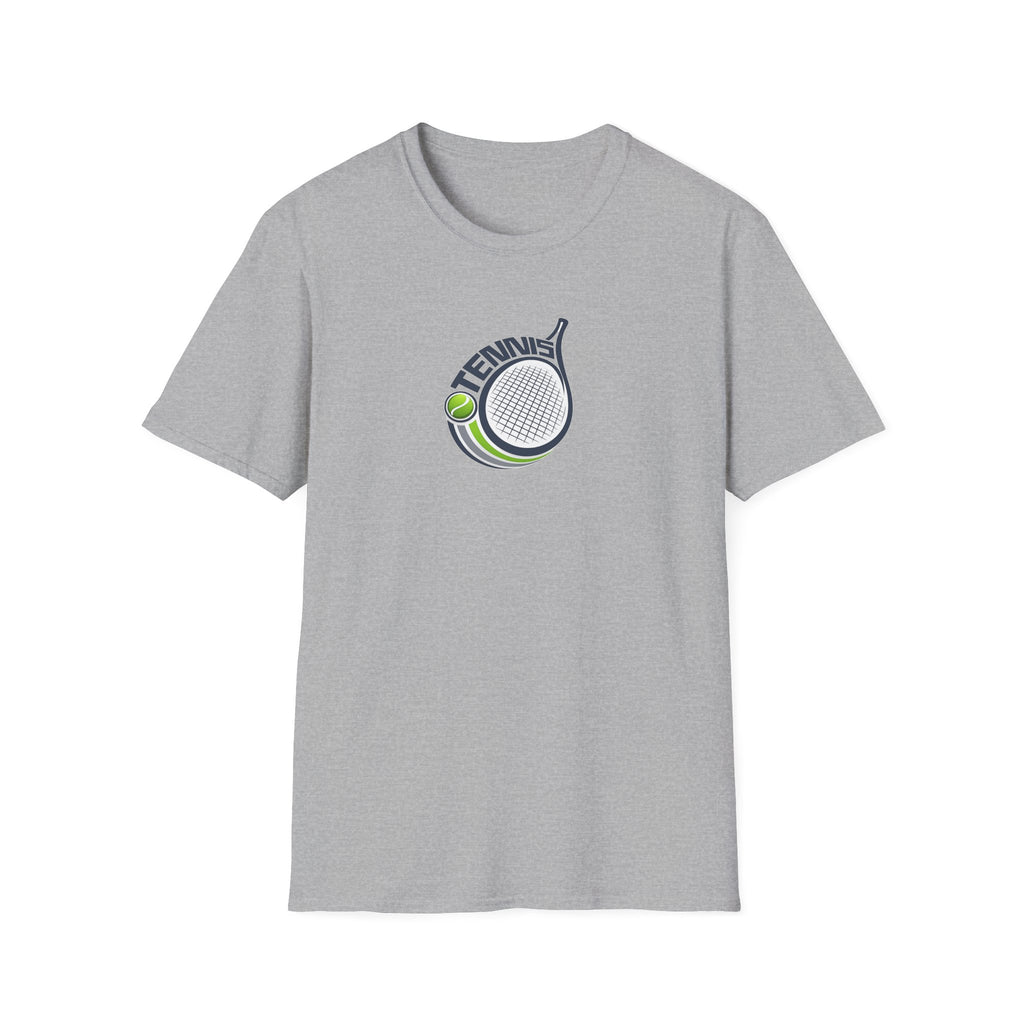 Tennis Racket Graphic T-Shirt Tennis Ball Logo Tee 3 colors 100% cotton
